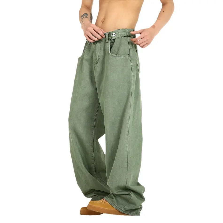 Japanese Brand Retro loose high street wide leg jeans Size US 32 / EU 48 - 4 Thumbnail