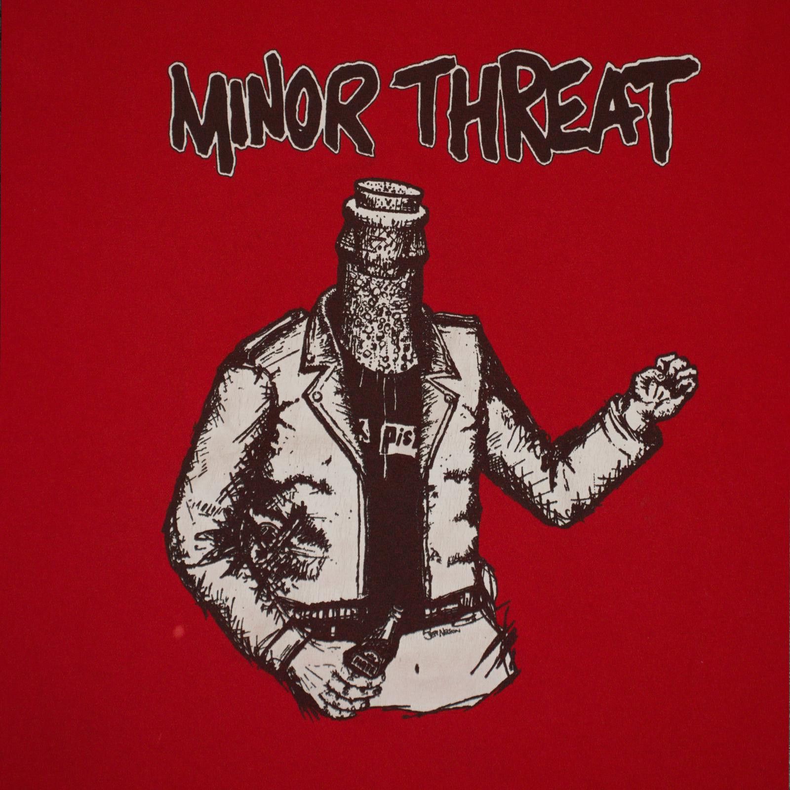 Vintage 00’s Minor Threat Red Bottlehead Tee Size US L / EU 52-54 / 3 - 2 Thumbnail