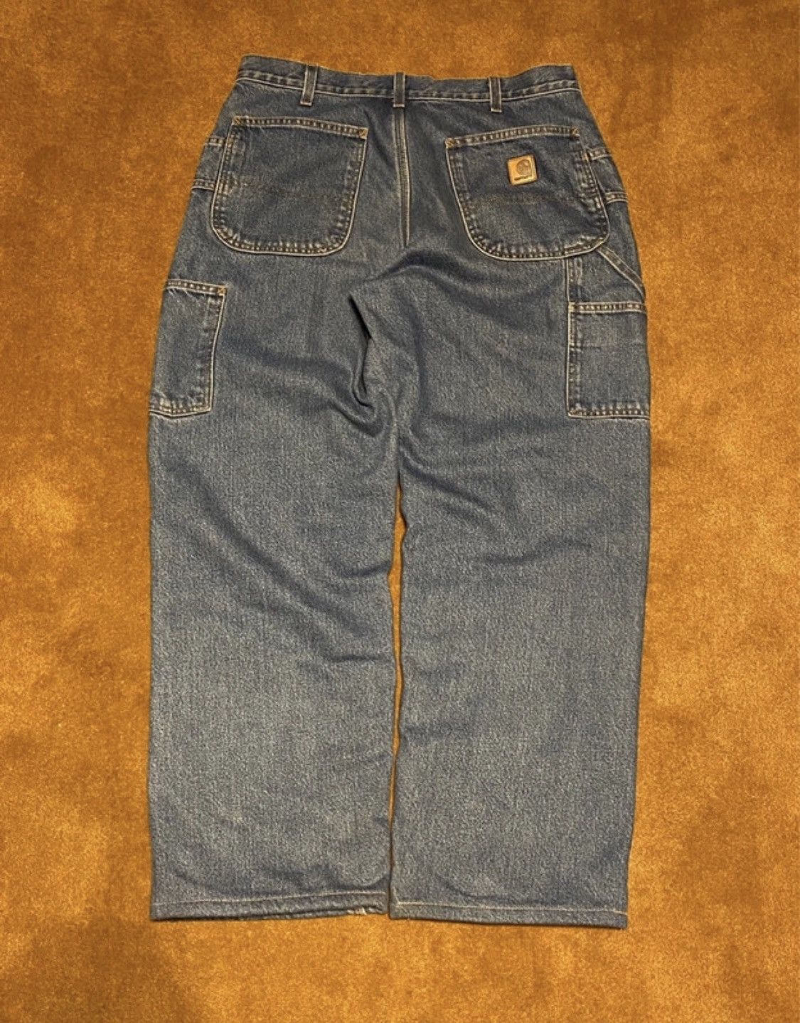 Vintage fleeced Carhartt carpenter pants Made in USA