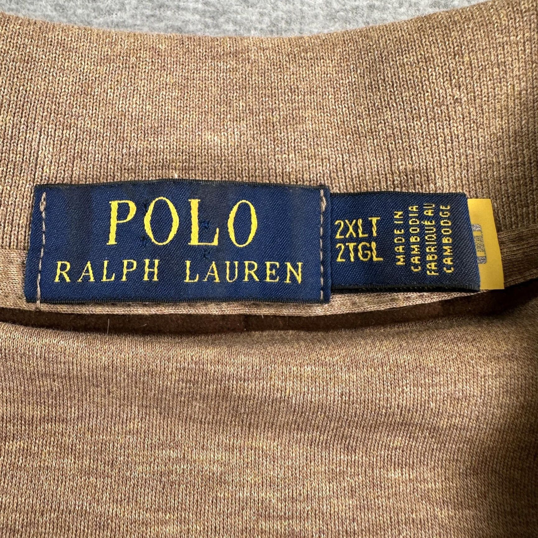 Polo Ralph Lauren Polo Ralph Lauren Polo Shirt Mens 2XLT Brown Long Sleeve Big & Tall Pony Logo Shirt Mens Long Sleeve Polo 2XLT Brown Size US XXL / EU 58 / 5 - 4 Thumbnail