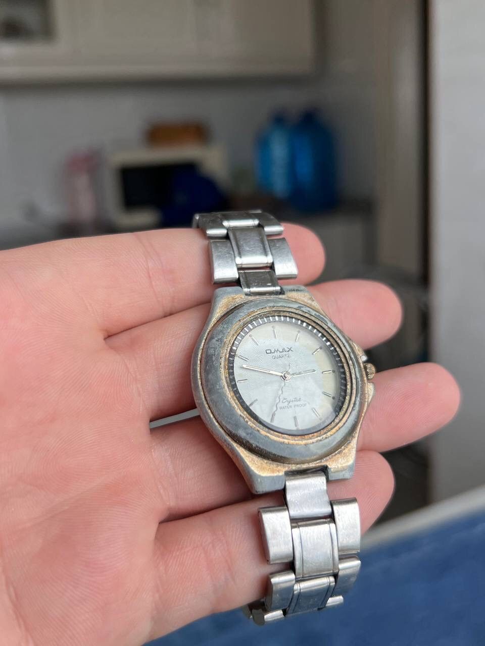 Japanese Brand × Vintage Vintage Japanese style 90s Omax Japan Watch Futuristic Steel Size ONE SIZE - 3 Thumbnail