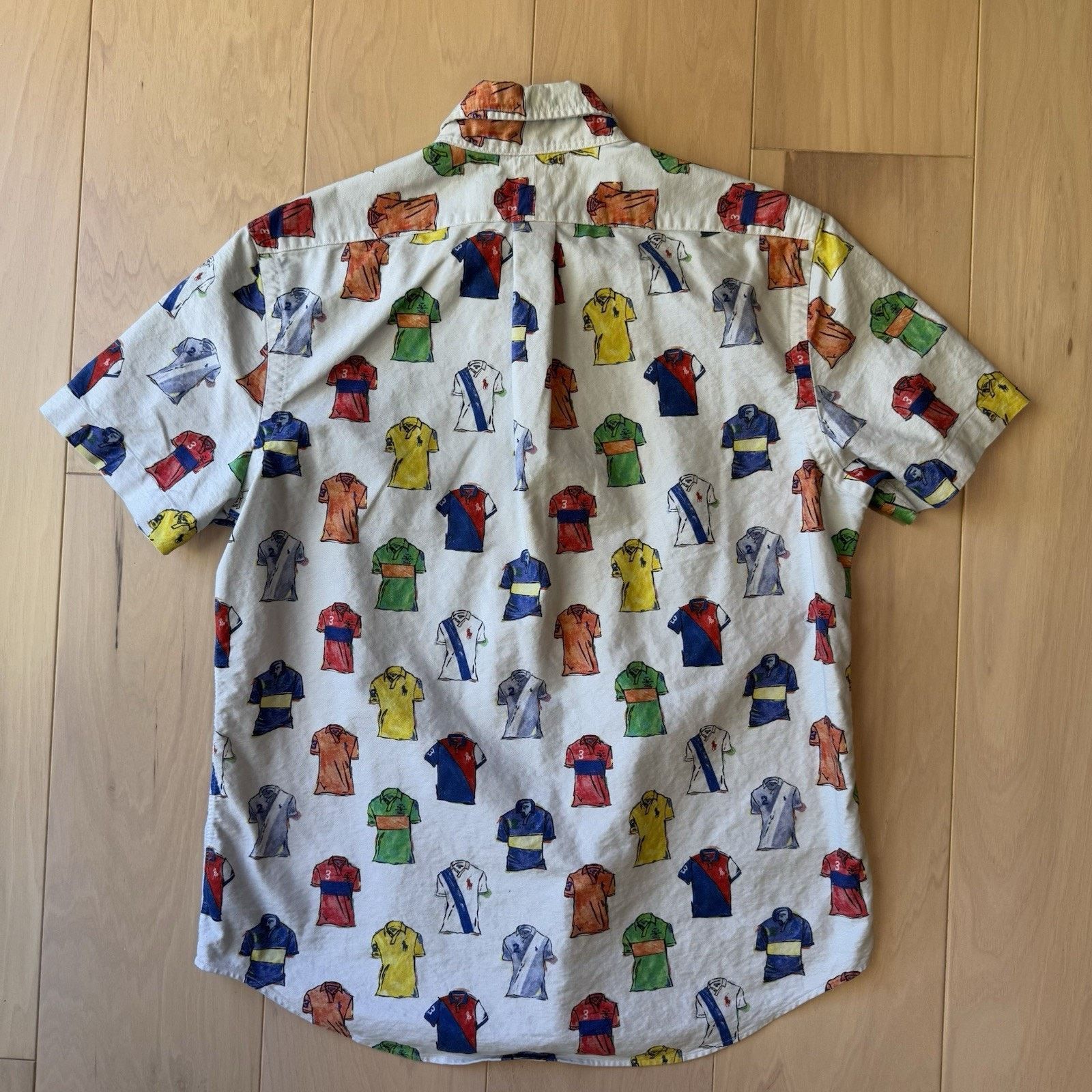 Polo Ralph Lauren Polo Ralph Lauren Polo Print Shirt M White Multicolor Short Size US M / EU 48-50 / 2 - 7 Thumbnail