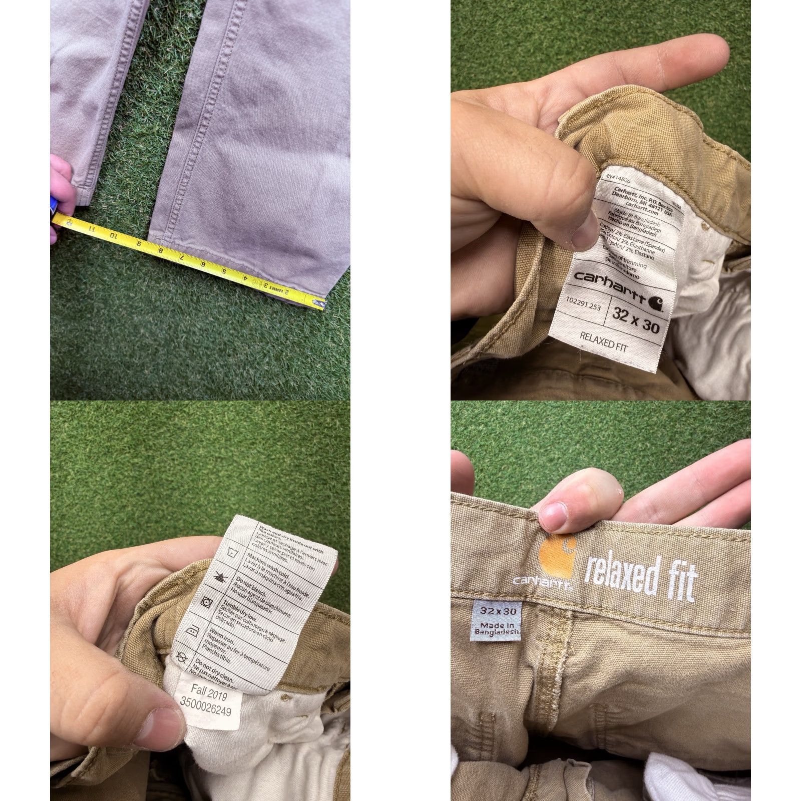 Carhartt VINTAGE Carhartt Pants Mens 32x30 Relaxed Fit Khaki Cotton Duck Workwear 102291 253 Size US 32 / EU 48 - 8 Thumbnail