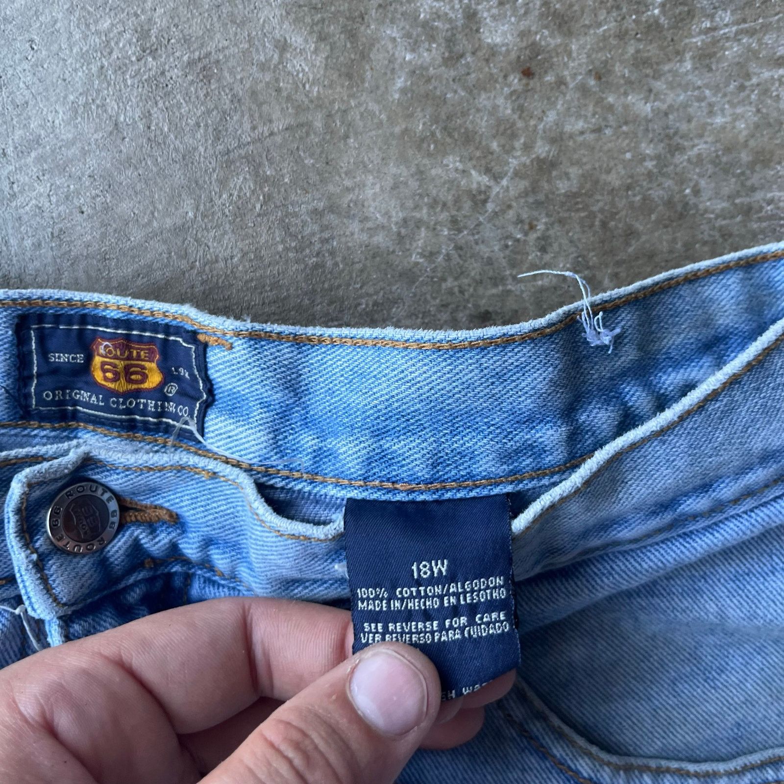 Vintage VINTAGE ROUTE 66 JORTS JEAN SHORTS DENIM FITS 34 Size US 34 / EU 50 - 3 Thumbnail