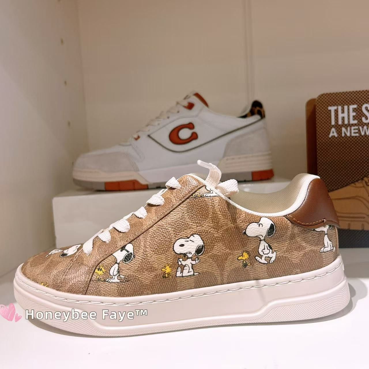 Coach Peanuts High Line Sneaker In Signature Canvas With Snoopy Size US 8.5 / IT 38.5 - 1 Thumbnail