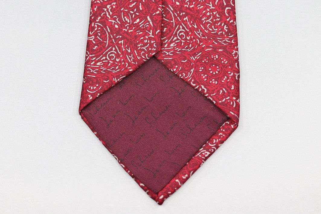 Jean-Louis Scherrer Vintage Jean-Louis Scherrer Red Silk Tie Size ONE SIZE - 3 Thumbnail