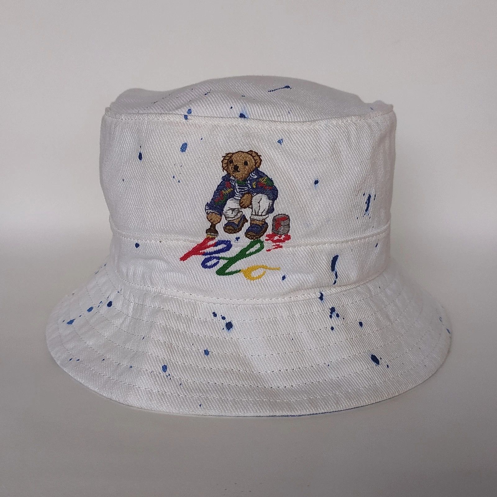 Polo Ralph Lauren Paint-Splatter Polo Bear Bucket Hat T/3013