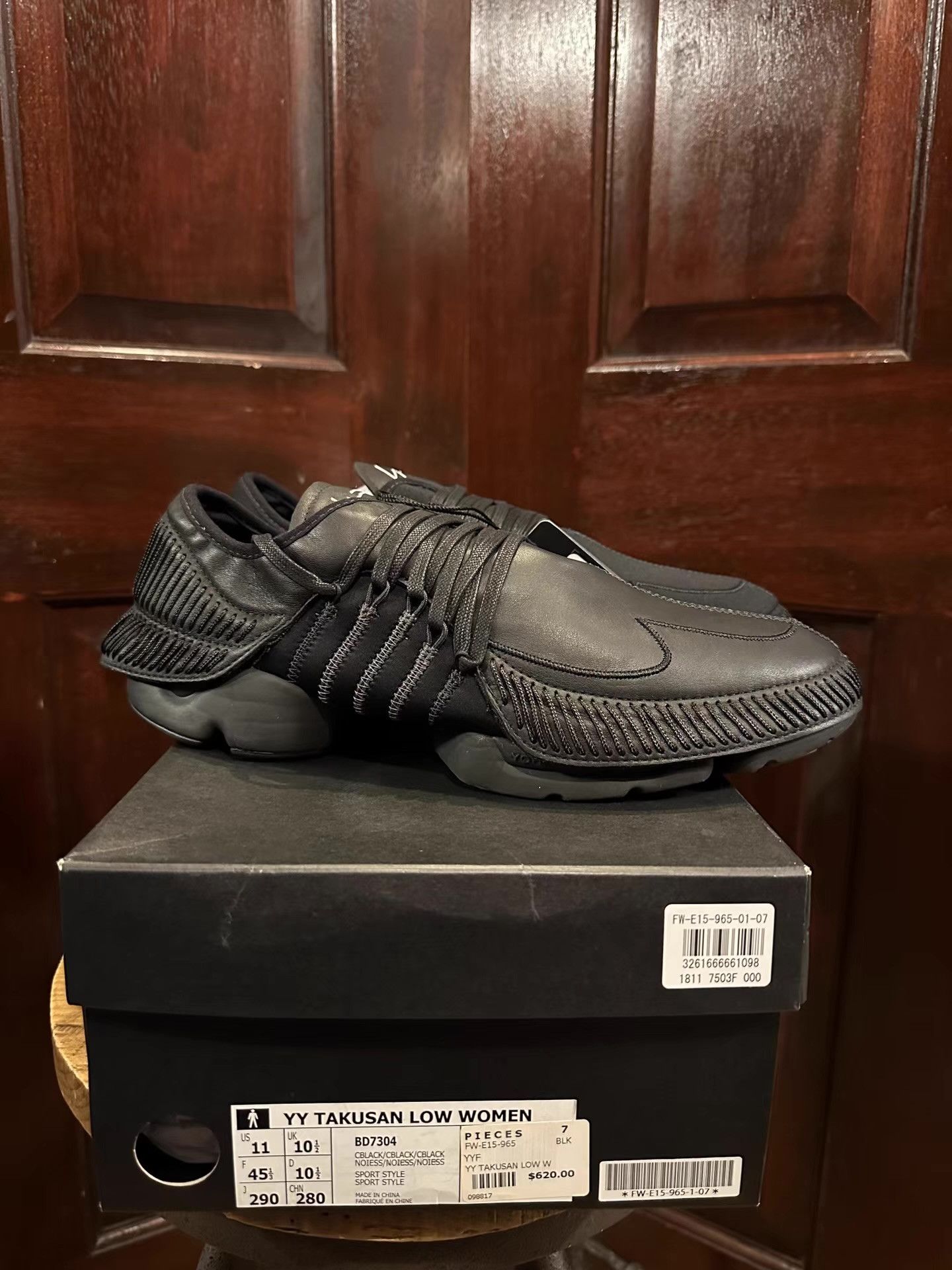 Yohji Yamamoto Yohji Yamamoto Femme main‑line × Adidas Takusan low‑top Ｑ25 Size US 7 / EU 40 - 4 Thumbnail