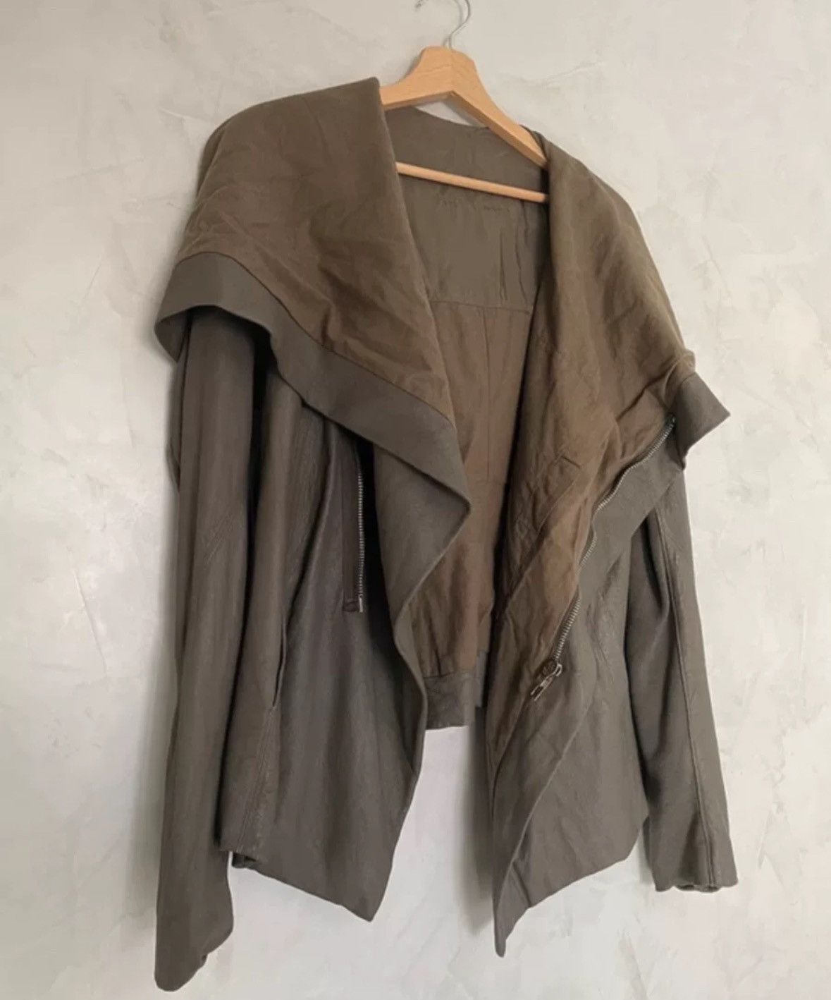 Rick Owens Rick Owens Sheepskin Hooded Pioneer Design Khaki Brown Jacke Size US S / EU 44-46 / 1 - 4 Thumbnail