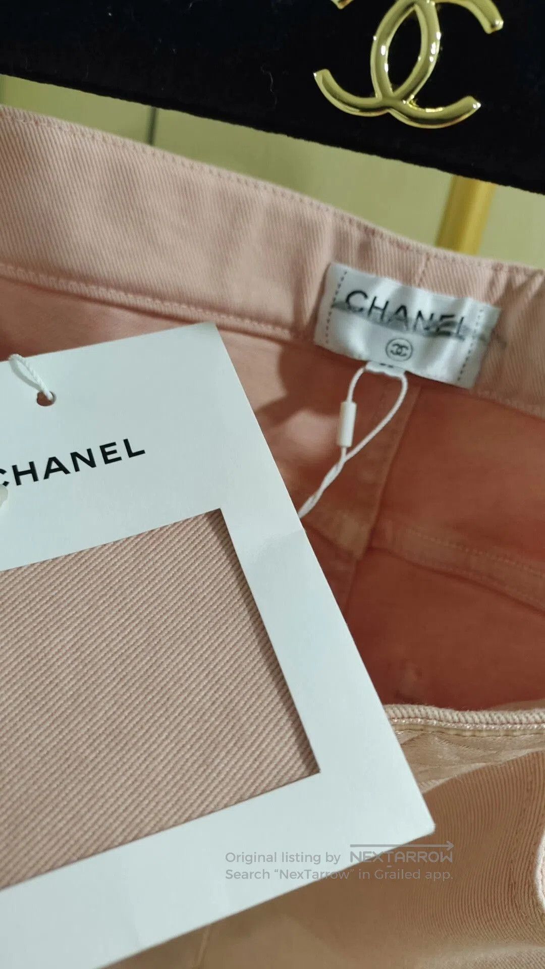 Chanel Chanel Pink Denim Pants with Tags. Size 27" / US 4 / IT 40 - 4 Thumbnail