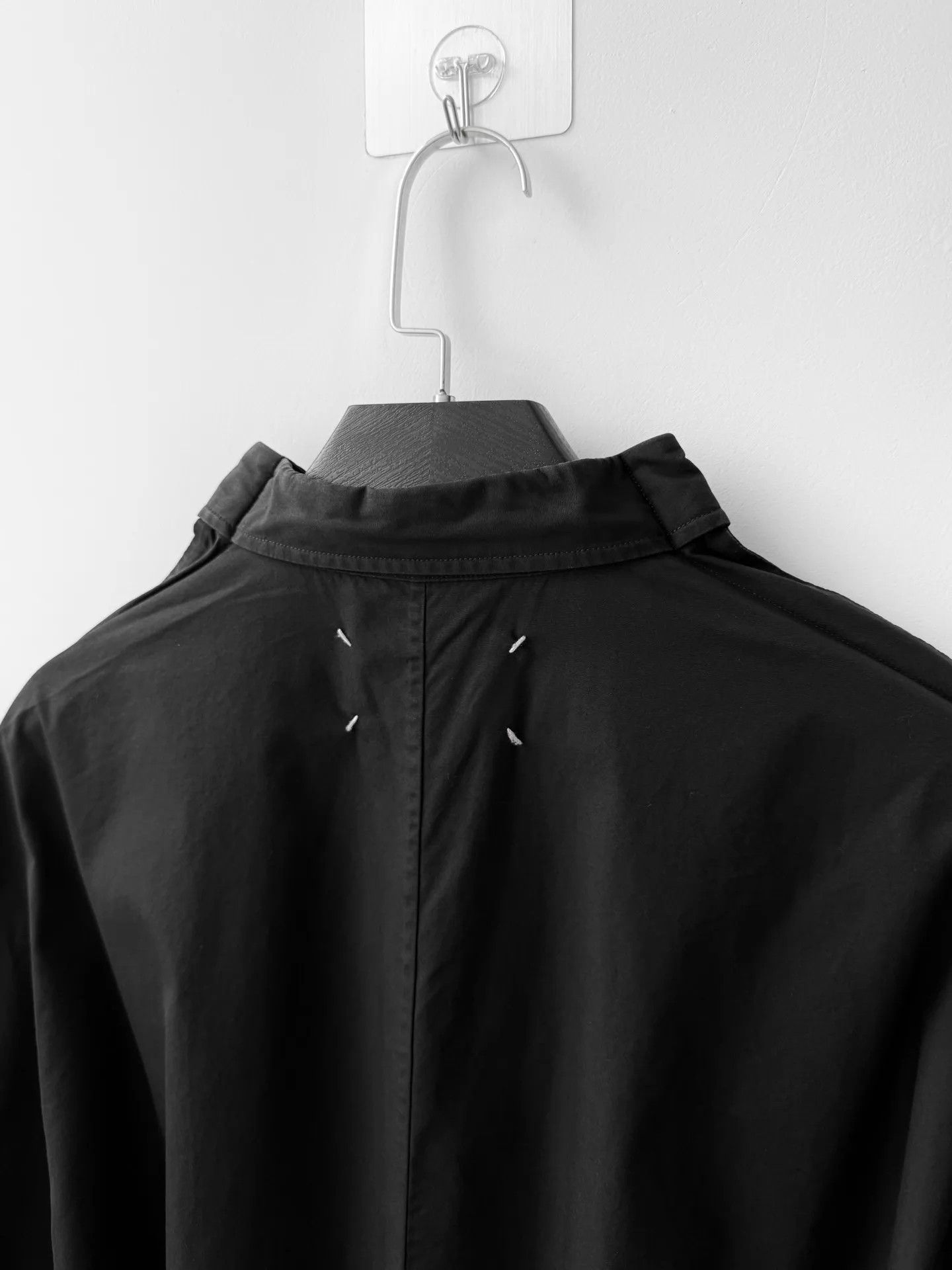 Maison Margiela Maison Margiela Topstitch Batwing Shirt Black 38 Size US S / EU 44-46 / 1 - 5 Thumbnail