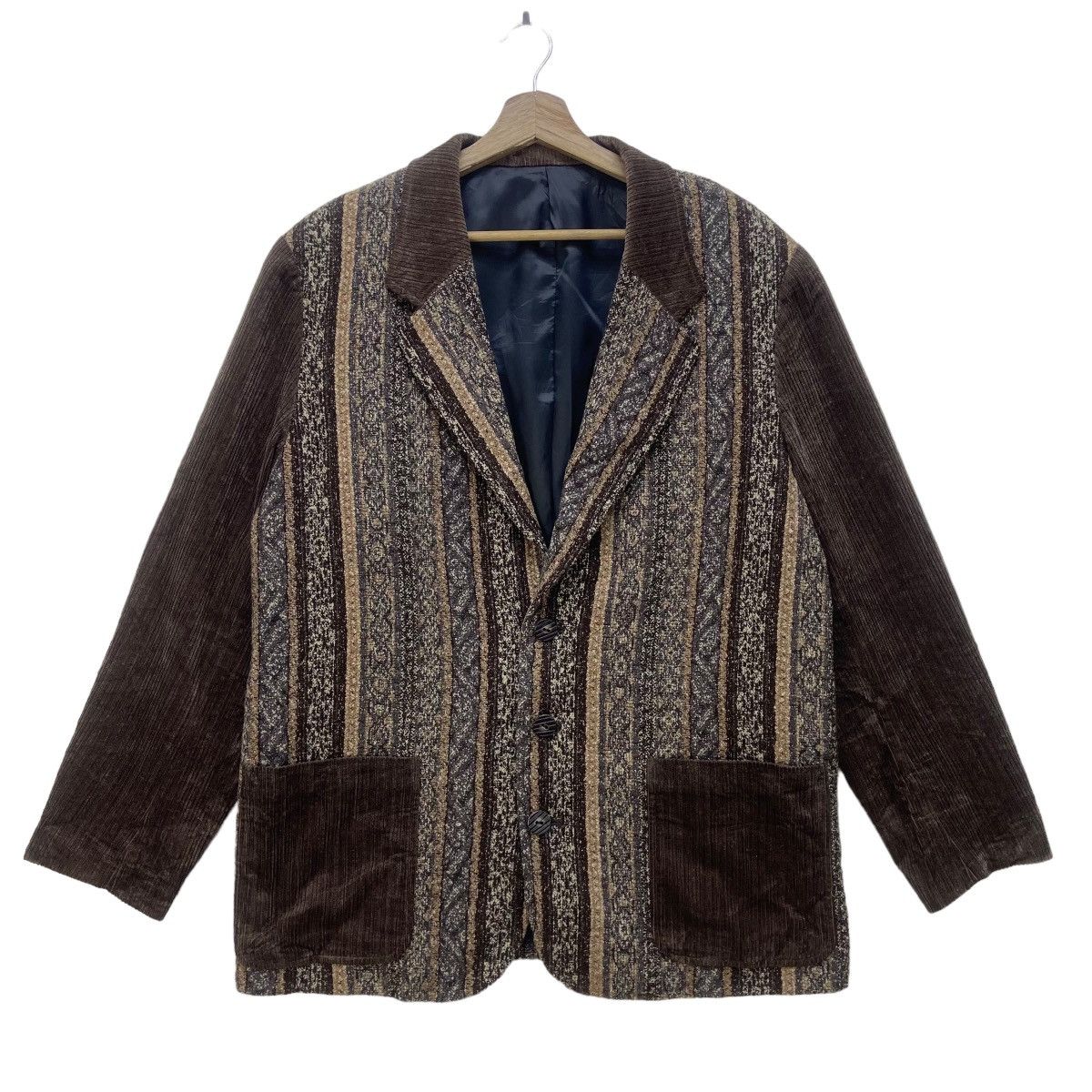 Japanese Brand Japanese Brand Ciclo D’amici Patchwork Wool+Corduroy Jacket Size US M / EU 48-50 / 2 - 4 Thumbnail