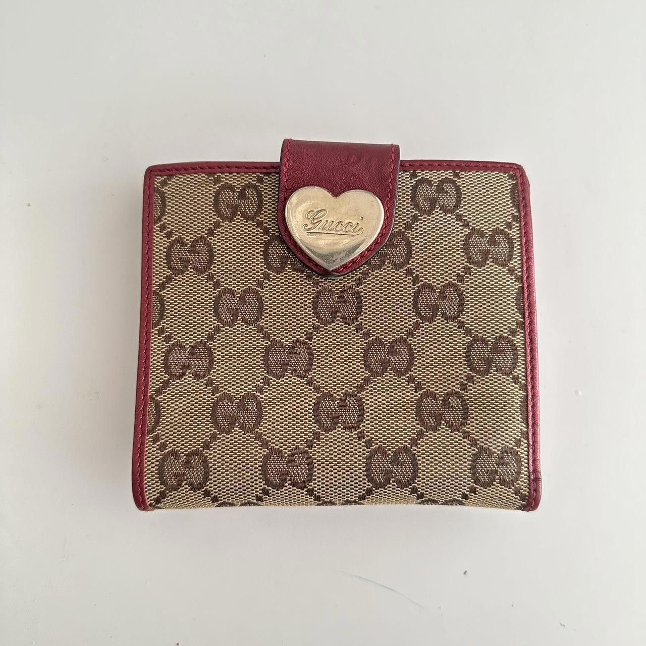 image of Gucci 2000S Heart Wallet in Brown, Women's