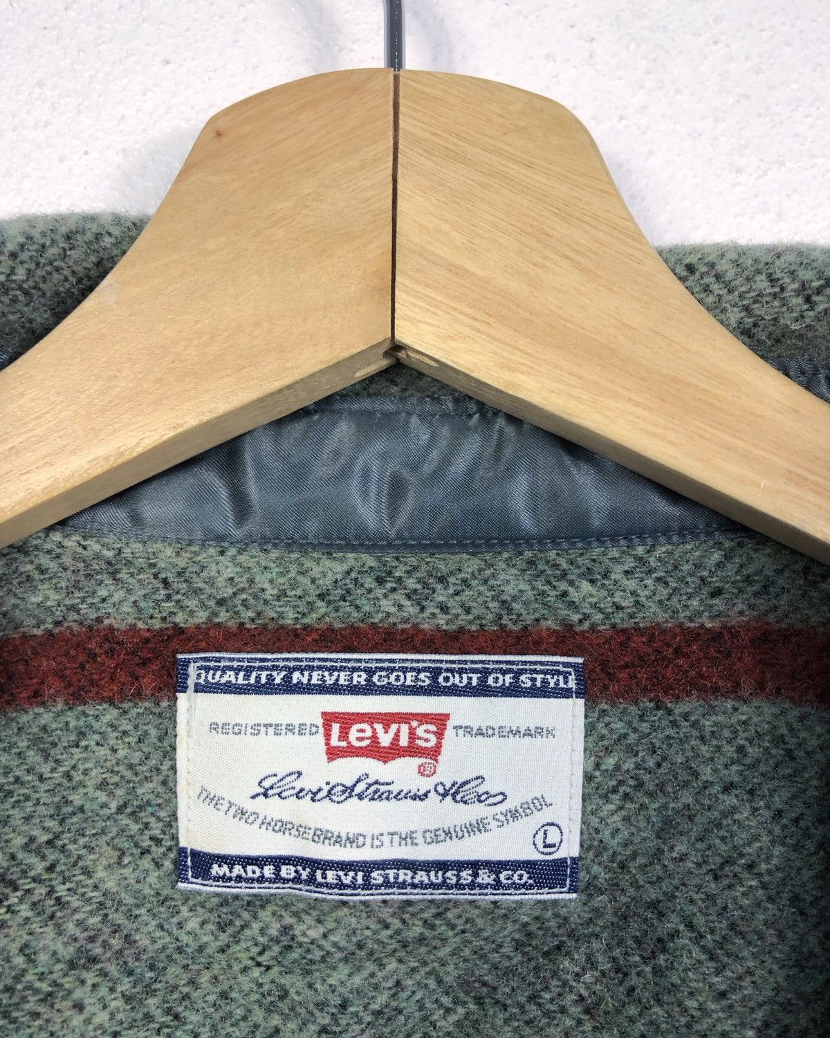 Levi's Rare Vintage Levi's Wool Flannel Button Ups Shirt Size US L / EU 52-54 / 3 - 8 Thumbnail