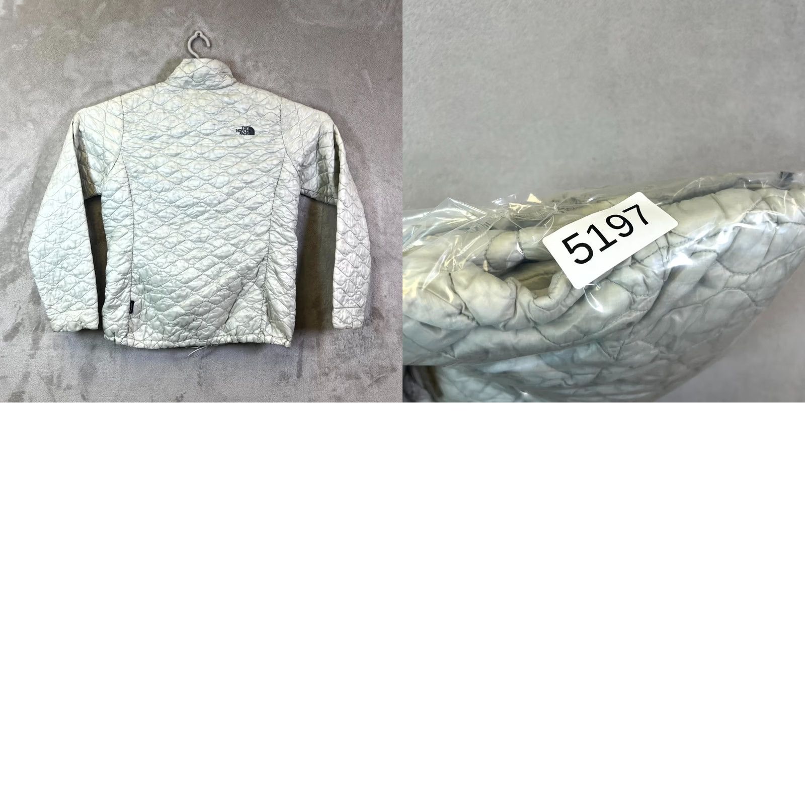 The North Face VINTAGE The North Face ThermoBall Puffer Quilted Jacket Women's L Gray Zip-Up Size L / US 10 / IT 46 - 10 Thumbnail