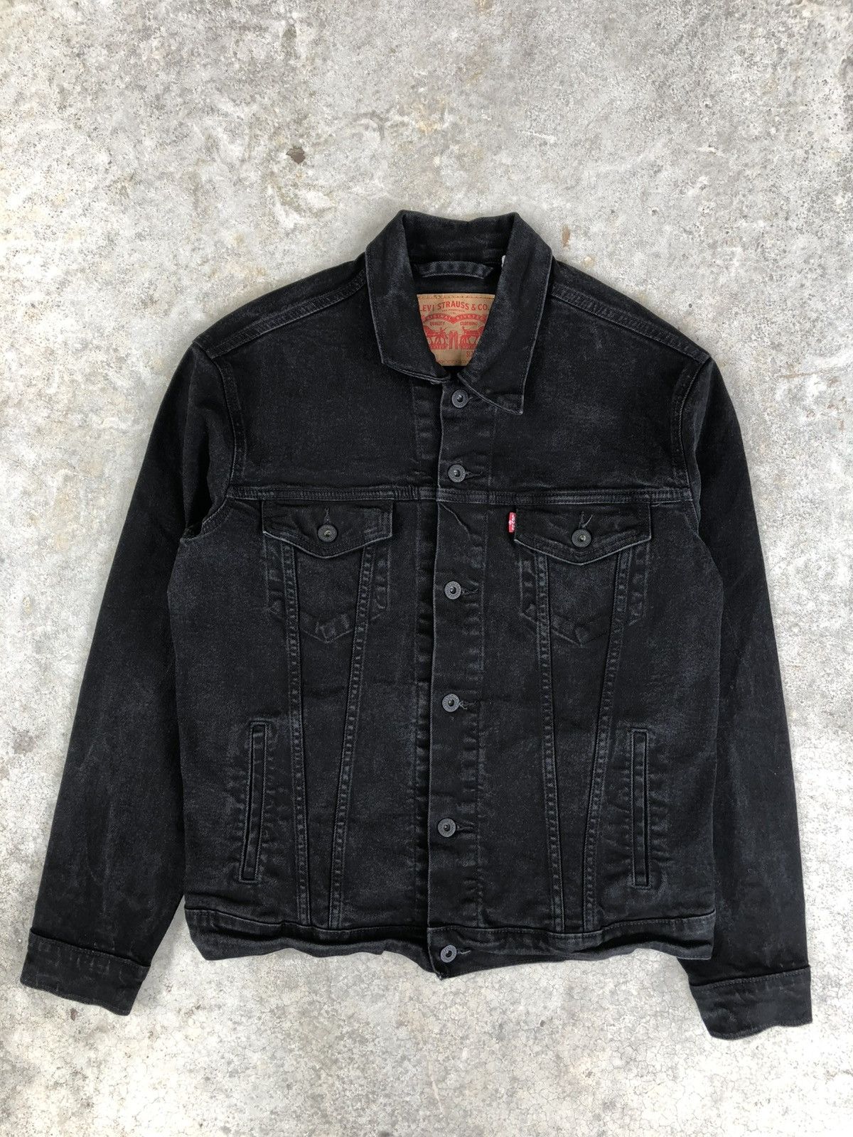 Levi's Y2k Levis Distressed Denim Jacket Size US M / EU 48-50 / 2 - 1 Thumbnail