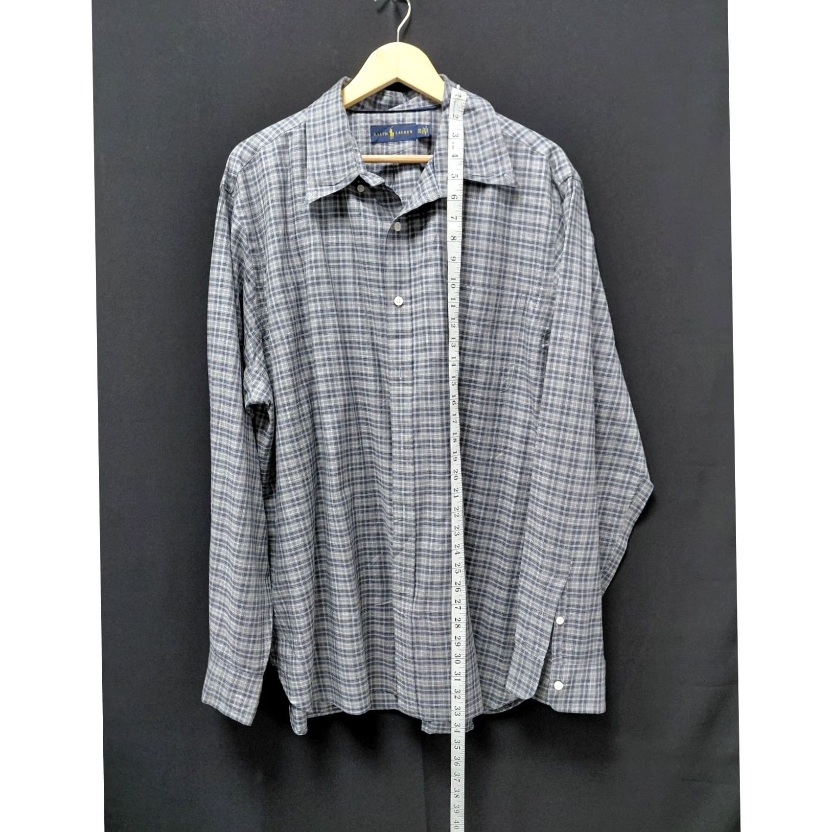 Ralph Lauren Ralph Lauren Plaid Button-Up Shirt Blue Long Sleeve Men 2XL Regular Fit Casual Business Size US XXL / EU 58 / 5 - 6 Thumbnail
