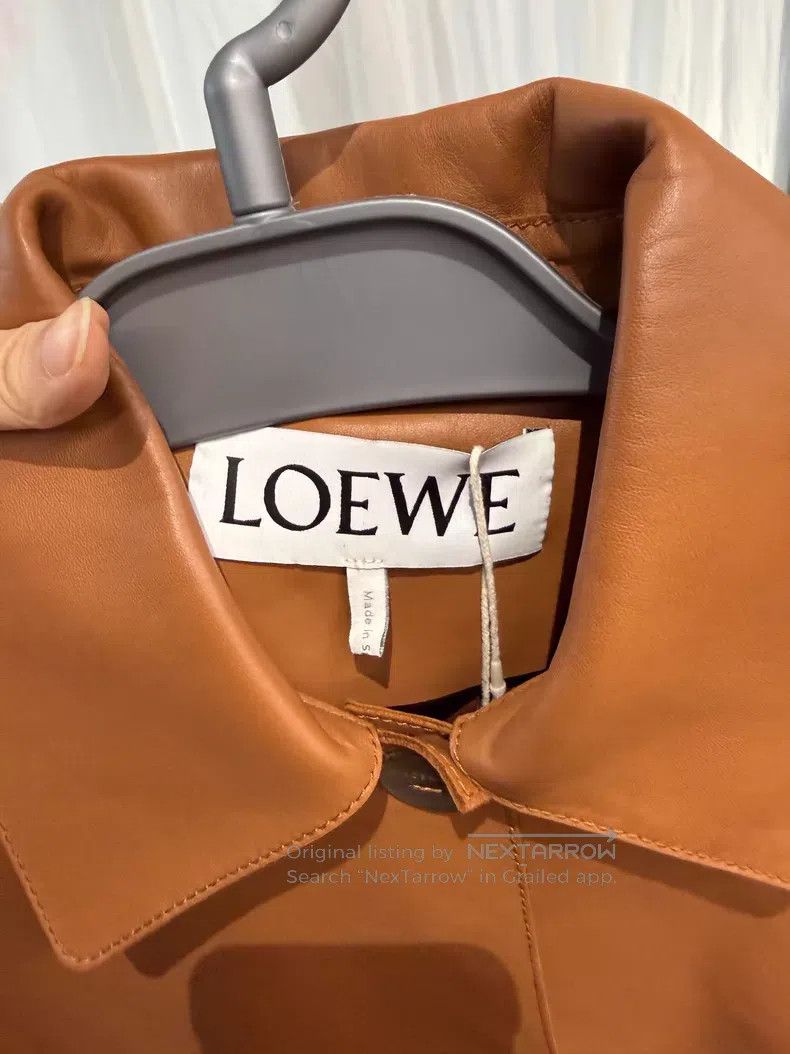 Loewe Loewe Large Pocket Lapel Sheepskin Leather Jacket Size XXS / US 00 / IT 34 - 3 Thumbnail