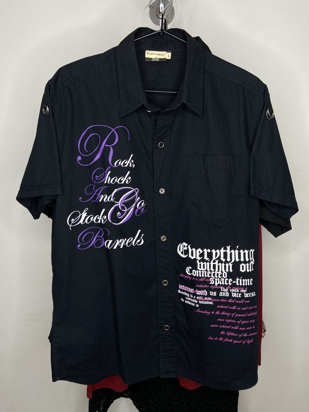 If Six Was Nine × Japanese Brand × Le Grande Bleu (L.G.B.) 🔥Euphuistic Poem Work Shirt Punk Bondage Goth Size US M / EU 48-50 / 2 - 5 Thumbnail