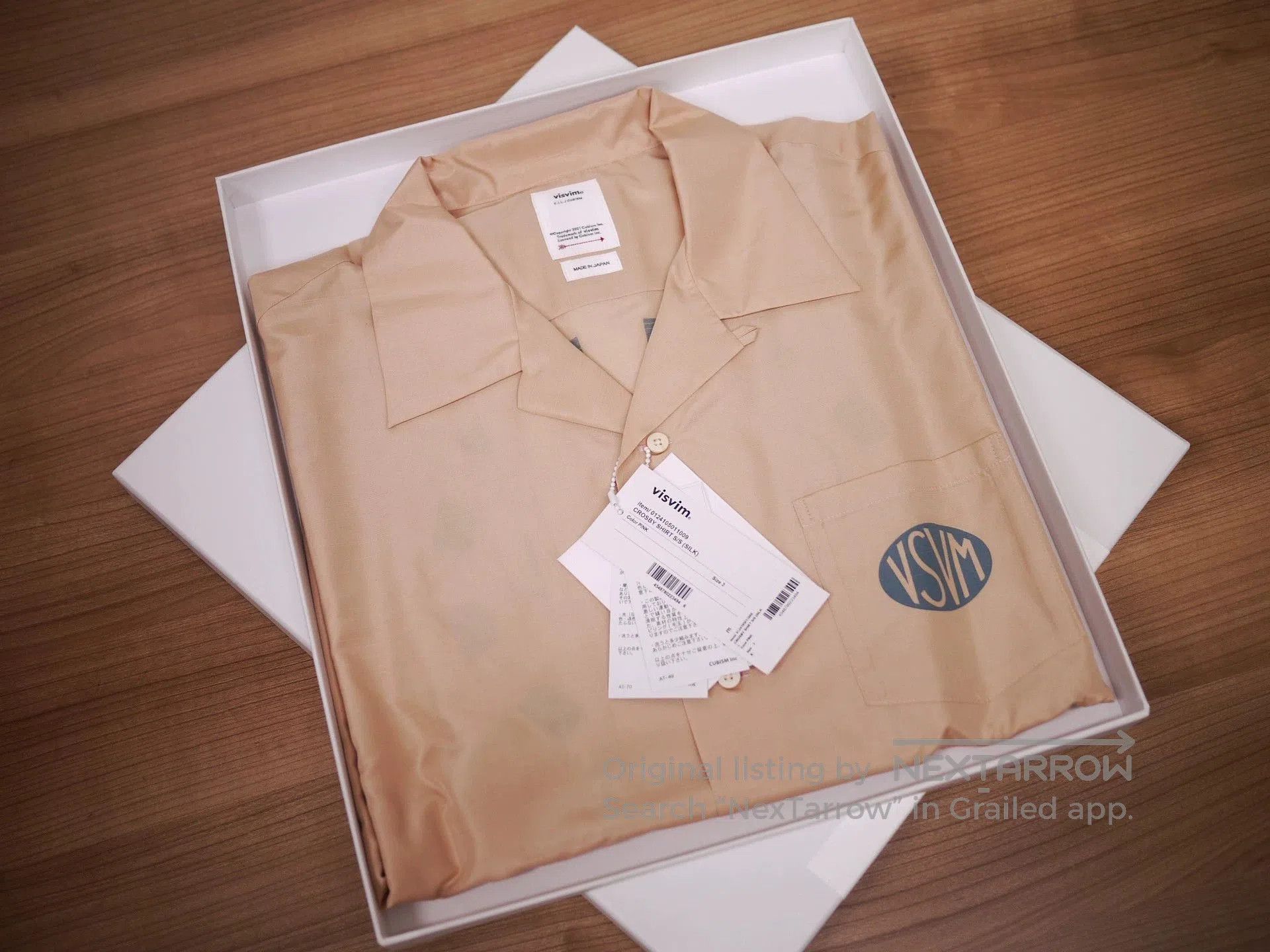 Visvim Orange Short-Sleeve Shirt Size L. Size US L / EU 52-54 / 3 - 8 Thumbnail