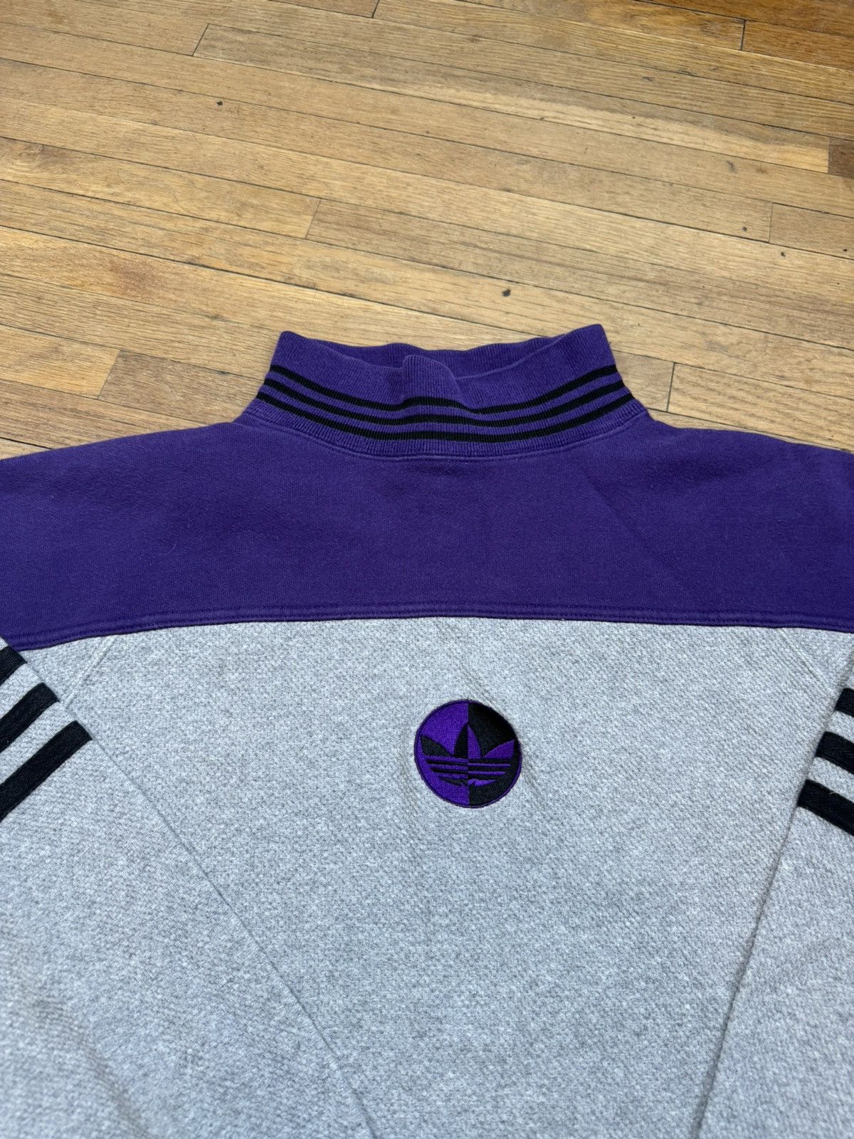 Adidas × Vintage Vintage Adidas Two Tone Sweatshirt Size US M / EU 48-50 / 2 - 3 Thumbnail