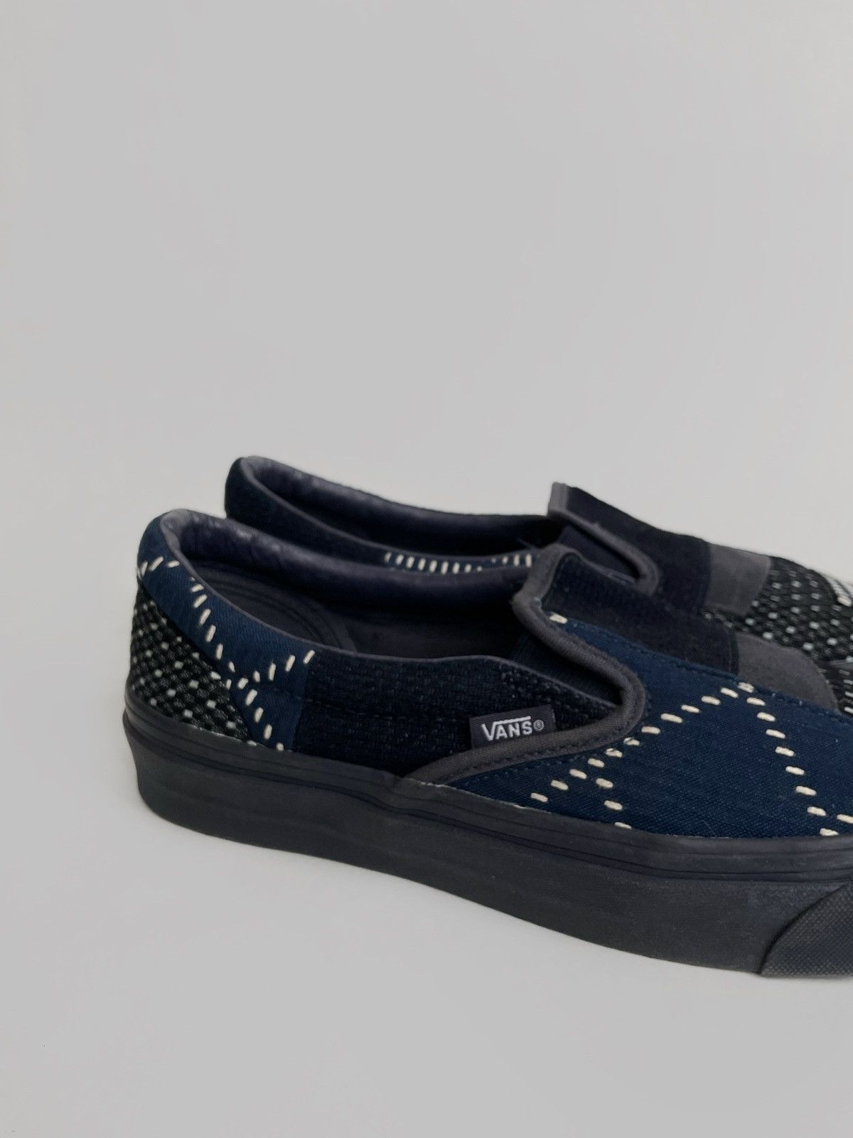 FDMTL × Japanese Brand × Vans Vans FDMTL Sashiko denim Slip one Japanese style Size US 7 / EU 40 - 3 Thumbnail