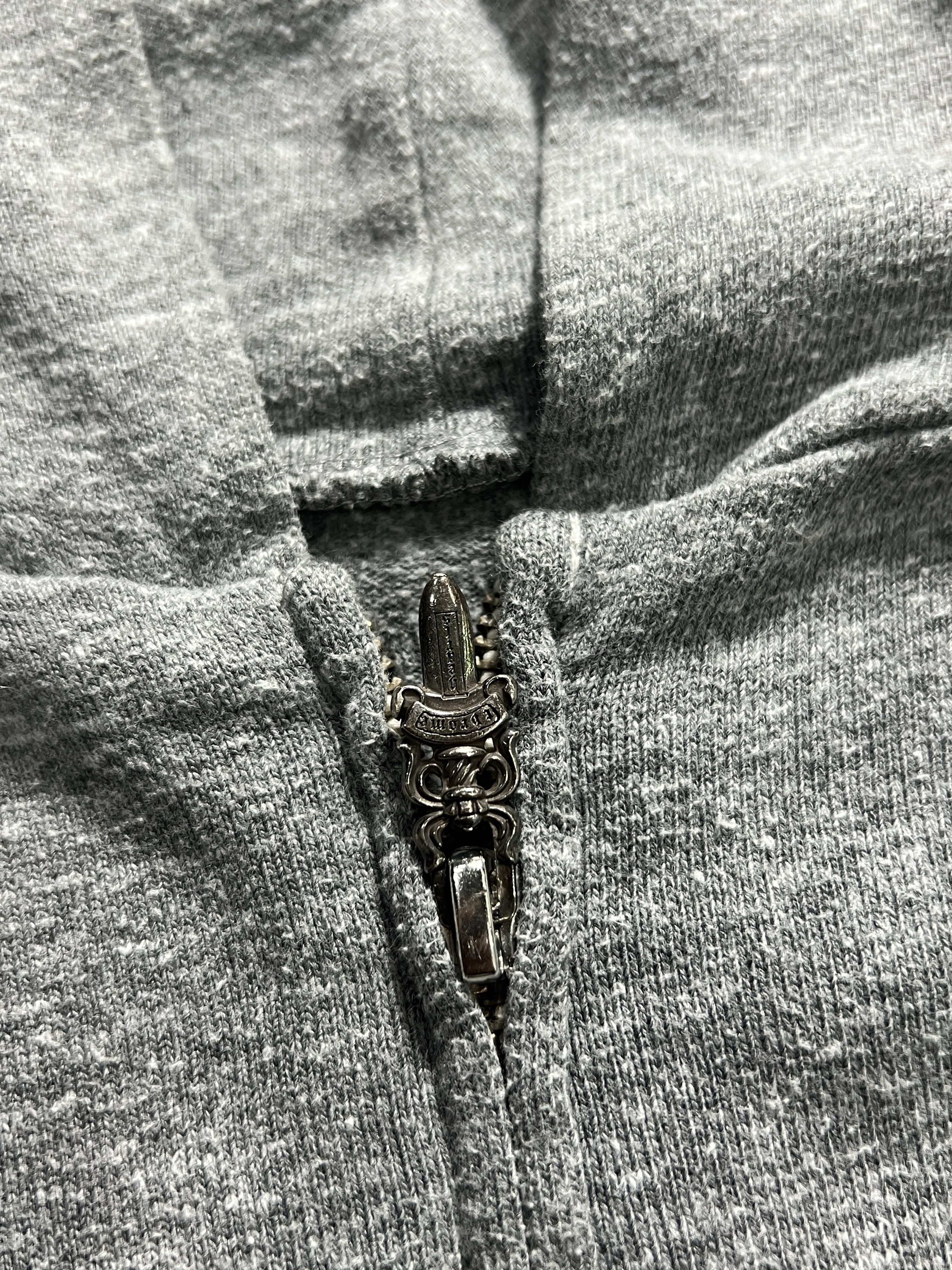 Chrome Hearts Chrome Hearts Dagger Zip Hoodie Gray Crest Logo S Size US S / EU 44-46 / 1 - 4 Thumbnail
