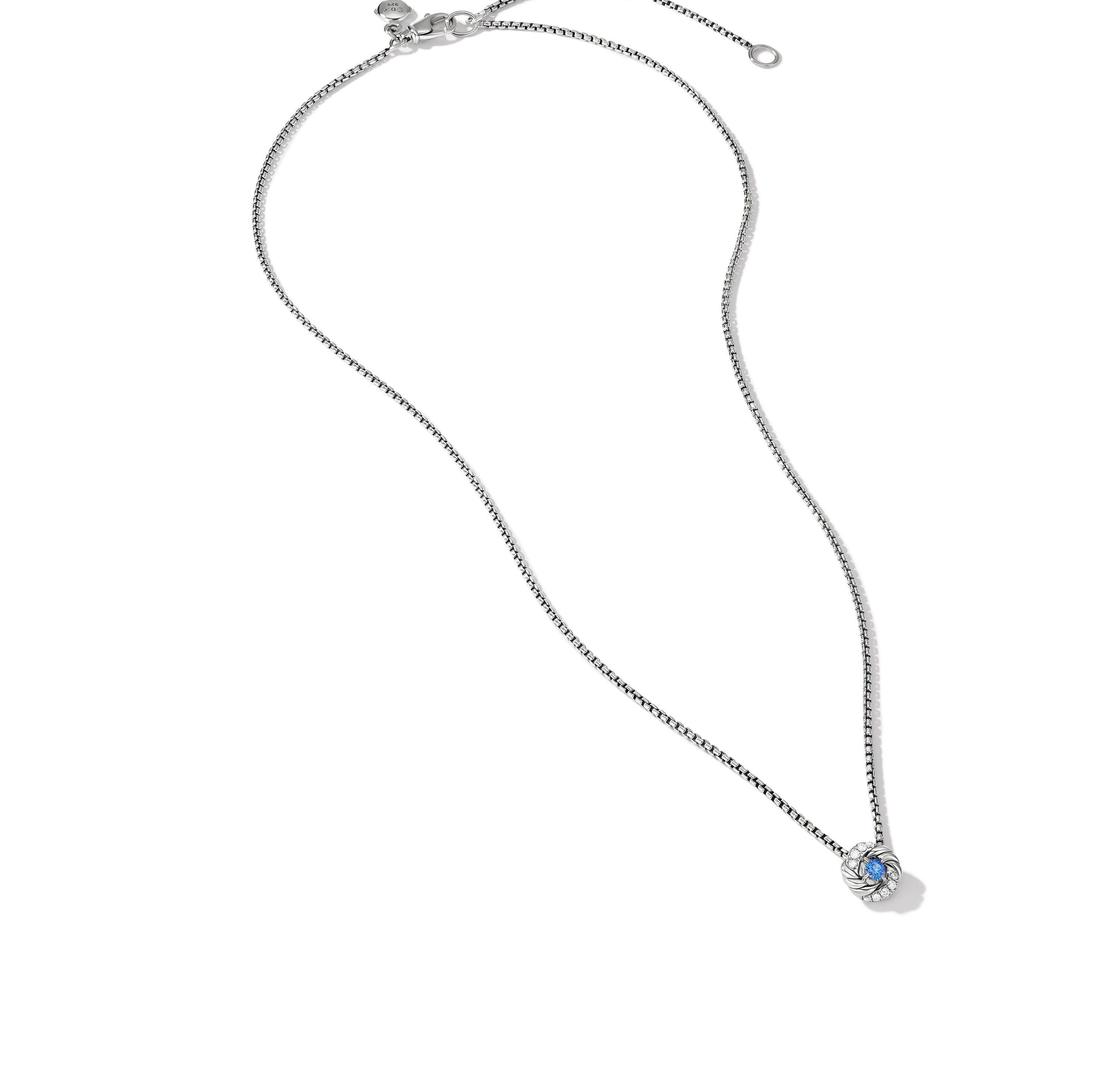 David Yurman o1w1db10325 Petite Infinity Pendant Necklace Sterling Silver Size ONE SIZE - 2 Thumbnail