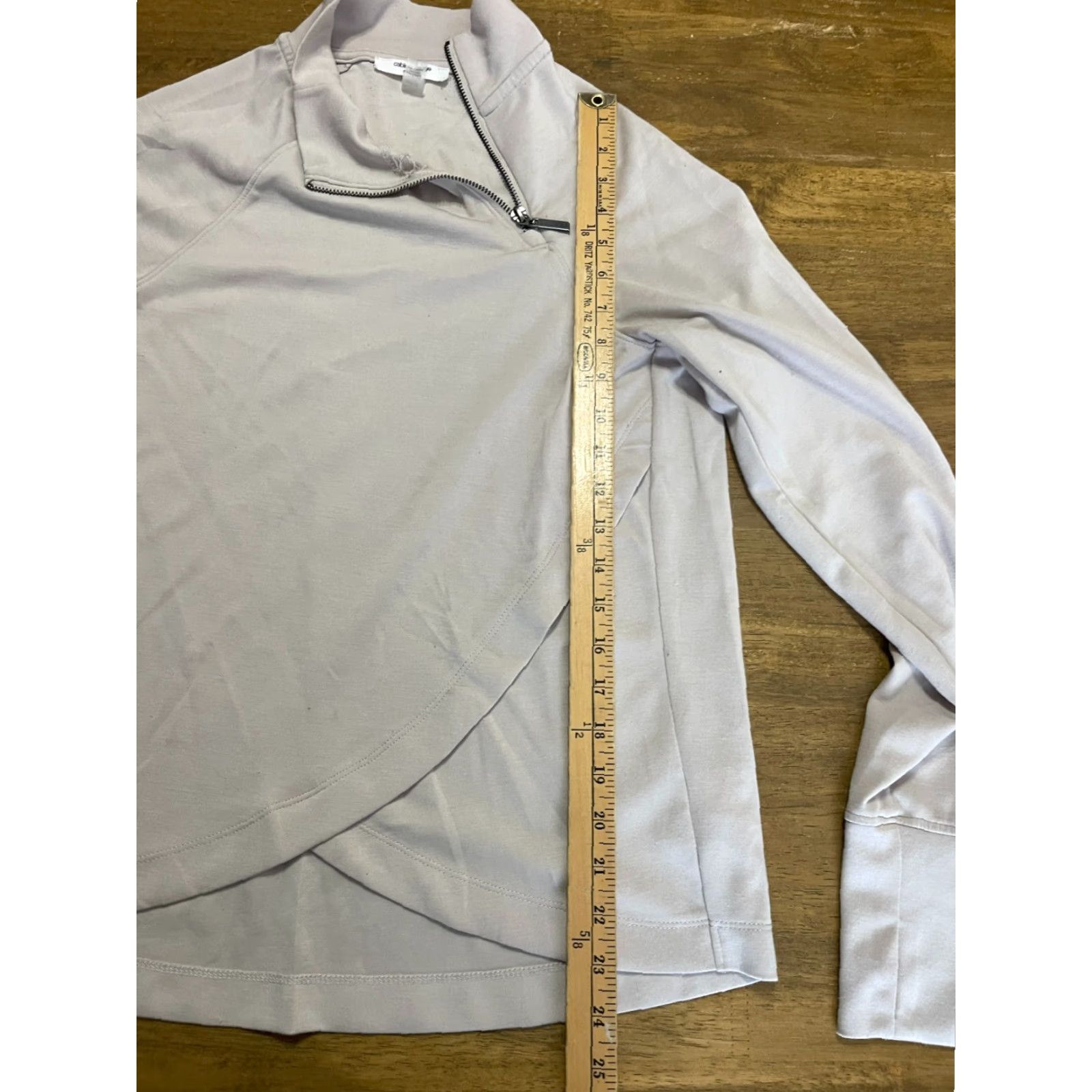Vintage Cable & Gauge Shirt Womens Size S Tan 1/4 Zip Long Sleeve Beige Brown Zip Shirt Women’s Small Tan Long Sleeve 4 Size S / US 4 / IT 40 - 7 Thumbnail