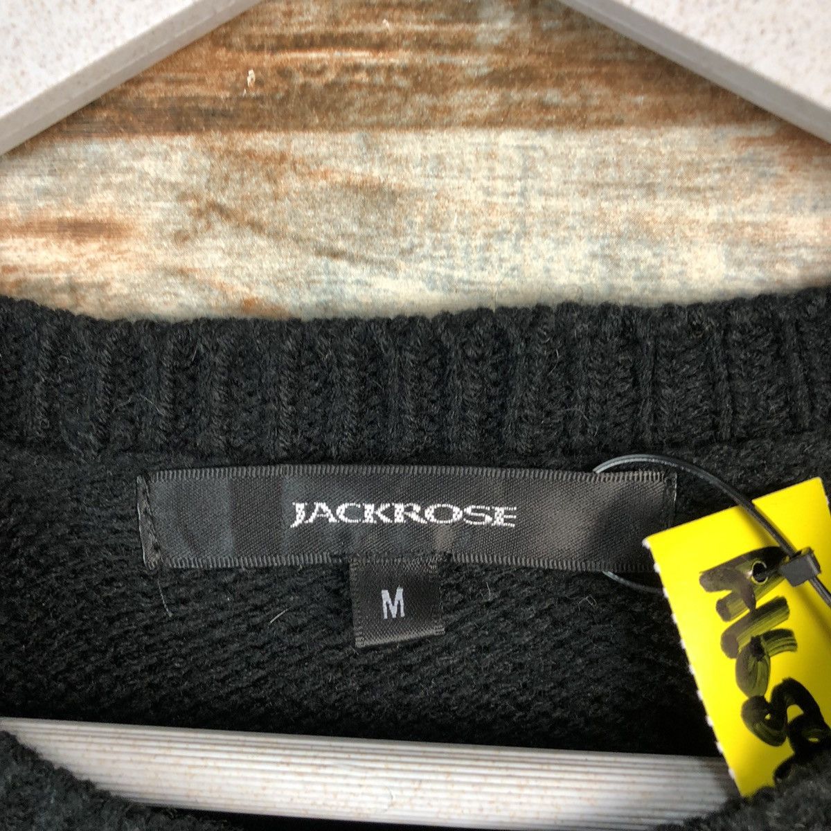 Homespun Knitwear × JACKROSE Jack Rose Black White Knitwear #A1659 Size US M / EU 48-50 / 2 - 9 Thumbnail