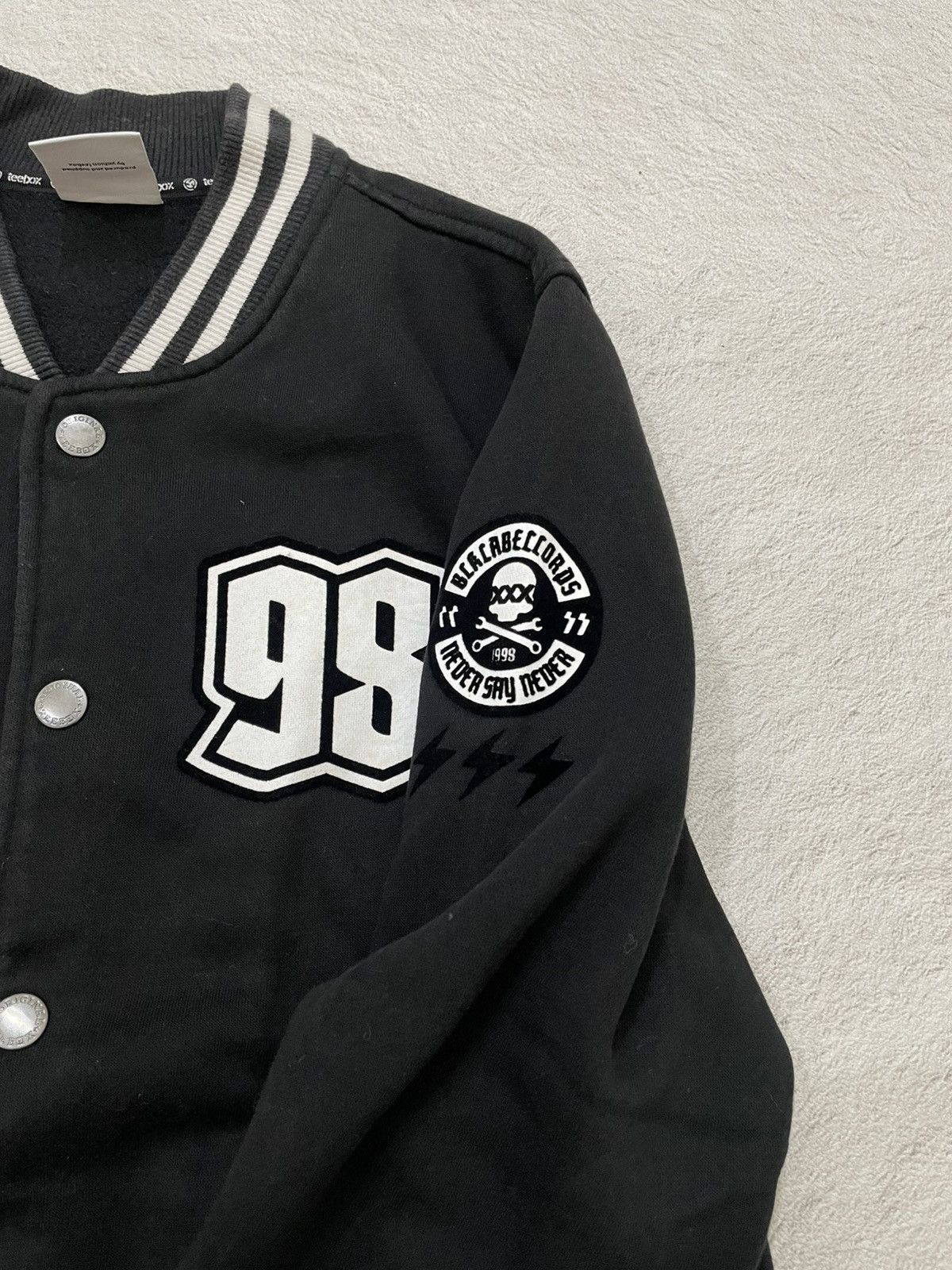 Japanese Brand 2000s Varsity Rebel Blok Logo Skull Gothic Y2K Japanese LGB Size US L / EU 52-54 / 3 - 6 Thumbnail