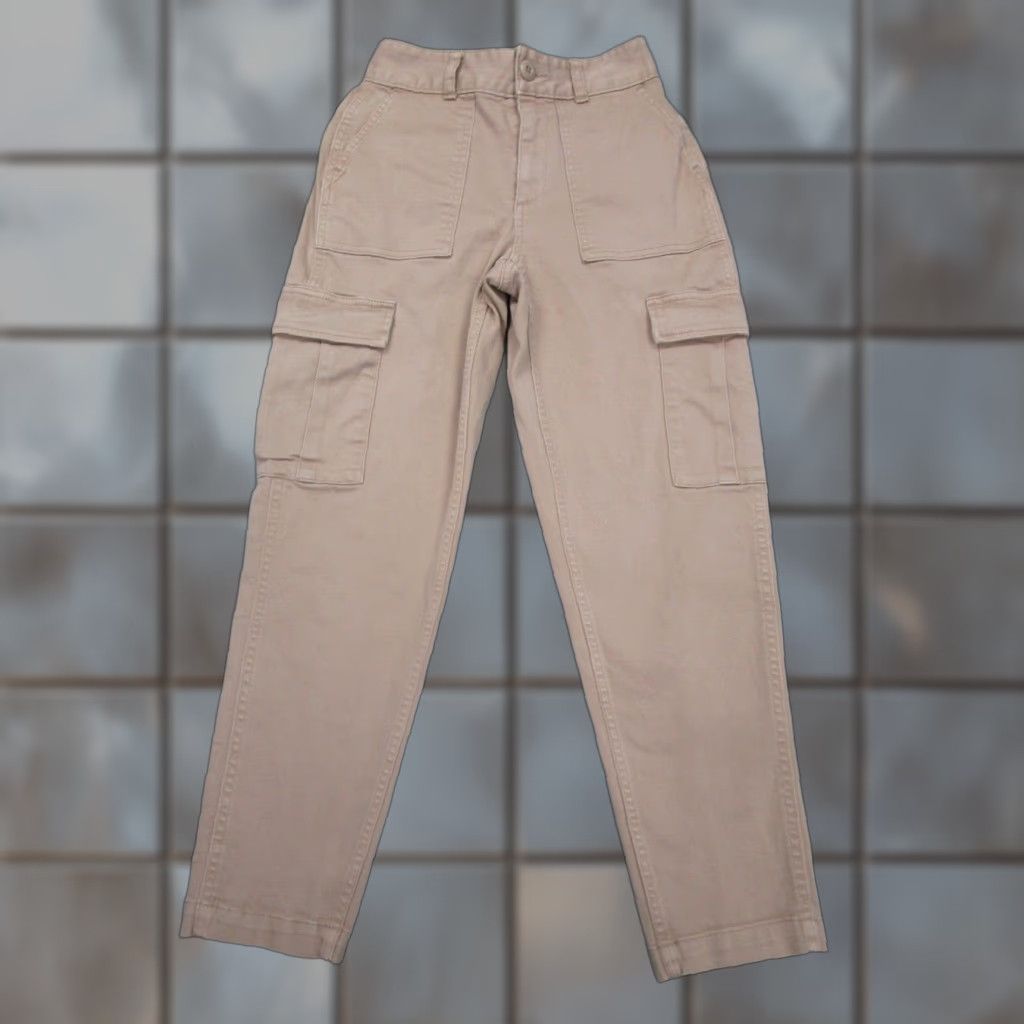 TNA Tna Women's Beige Cargo Chino Pants Size 25" / US 0 / IT 36 - 1 Thumbnail