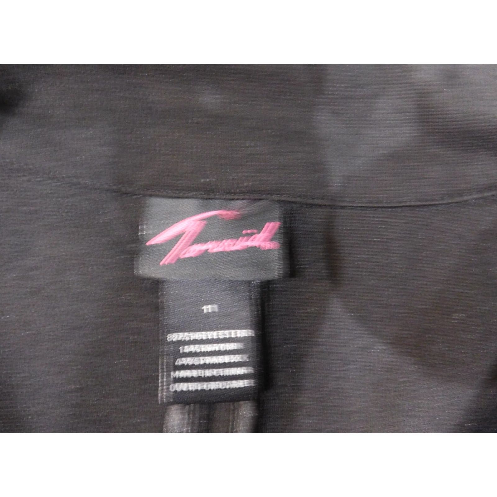 Torrid Torrid Blazer Jacket 1X Black Polyester Stretch Tweed Button Long Sleeve Women Regular Plus Size Fall Winter Casual Dressy Size XL / US 12-14 / IT 48-50 - 5 Thumbnail