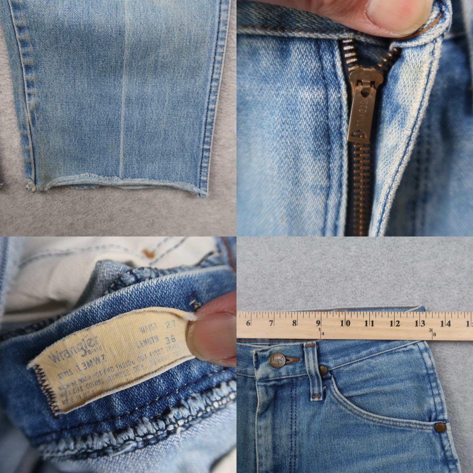 Wrangler VTG Wrangler 13MWZ Cowboy Cut Denim Jeans 27 Medium Wash USA Wrangler Jeans Men 5-Pocket Regular Blue Size US 27 - 8 Thumbnail
