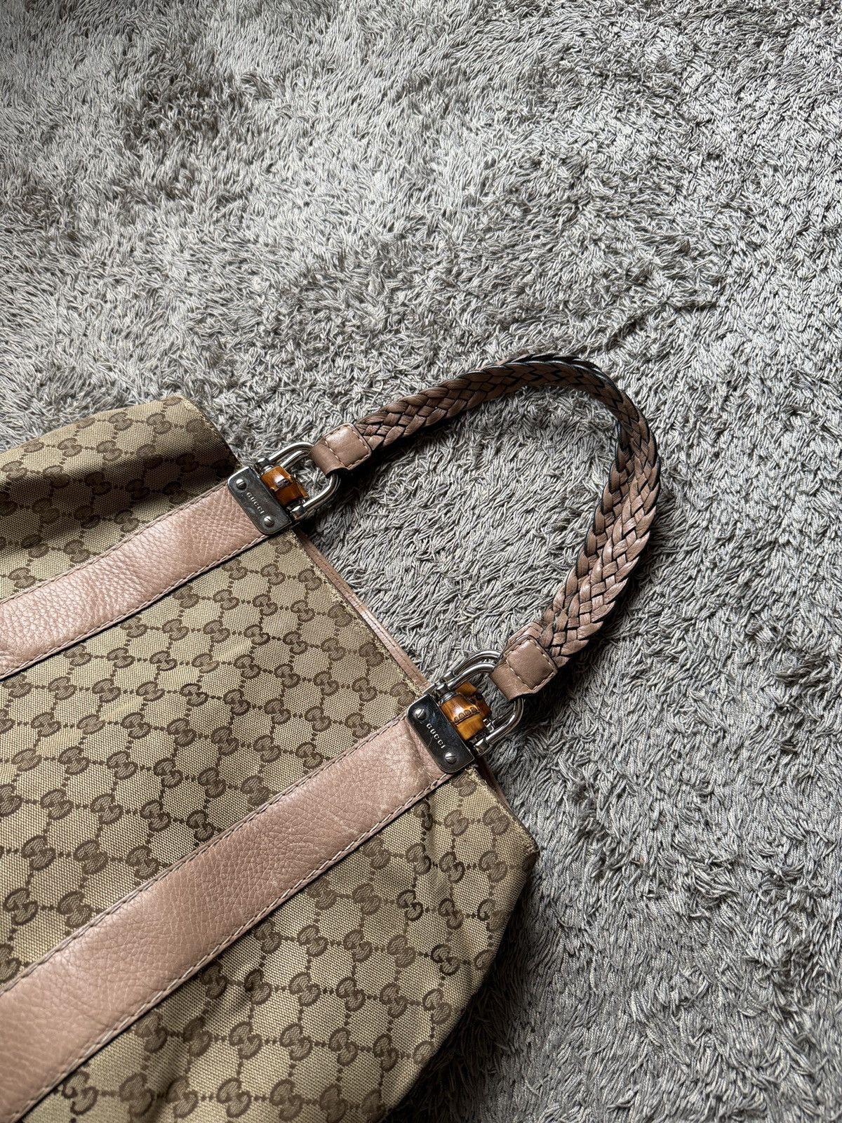 Gucci Gucci GG canvas bamboo bag Size ONE SIZE - 3 Thumbnail