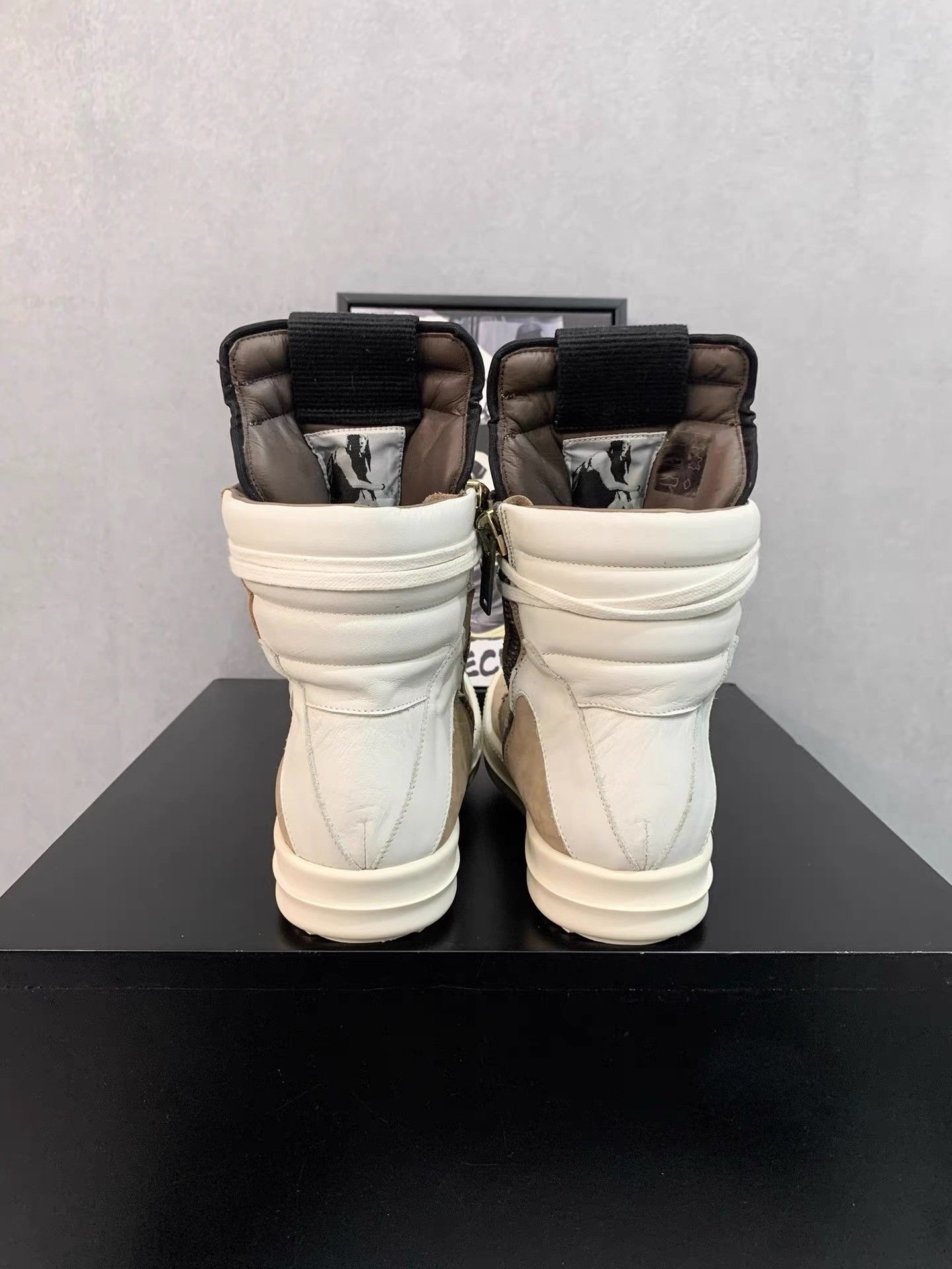 Rick Owens Rick Owens Main Line Wheat Inverted Triangle Geobasket K34 Size US 6 / IT 36 - 7 Thumbnail