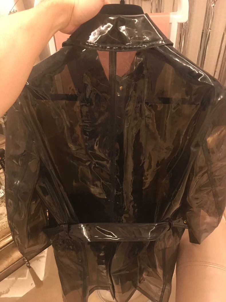 Versace Versace Black PVC transparent long trench coat Size US S / EU 44-46 / 1 - 4 Thumbnail
