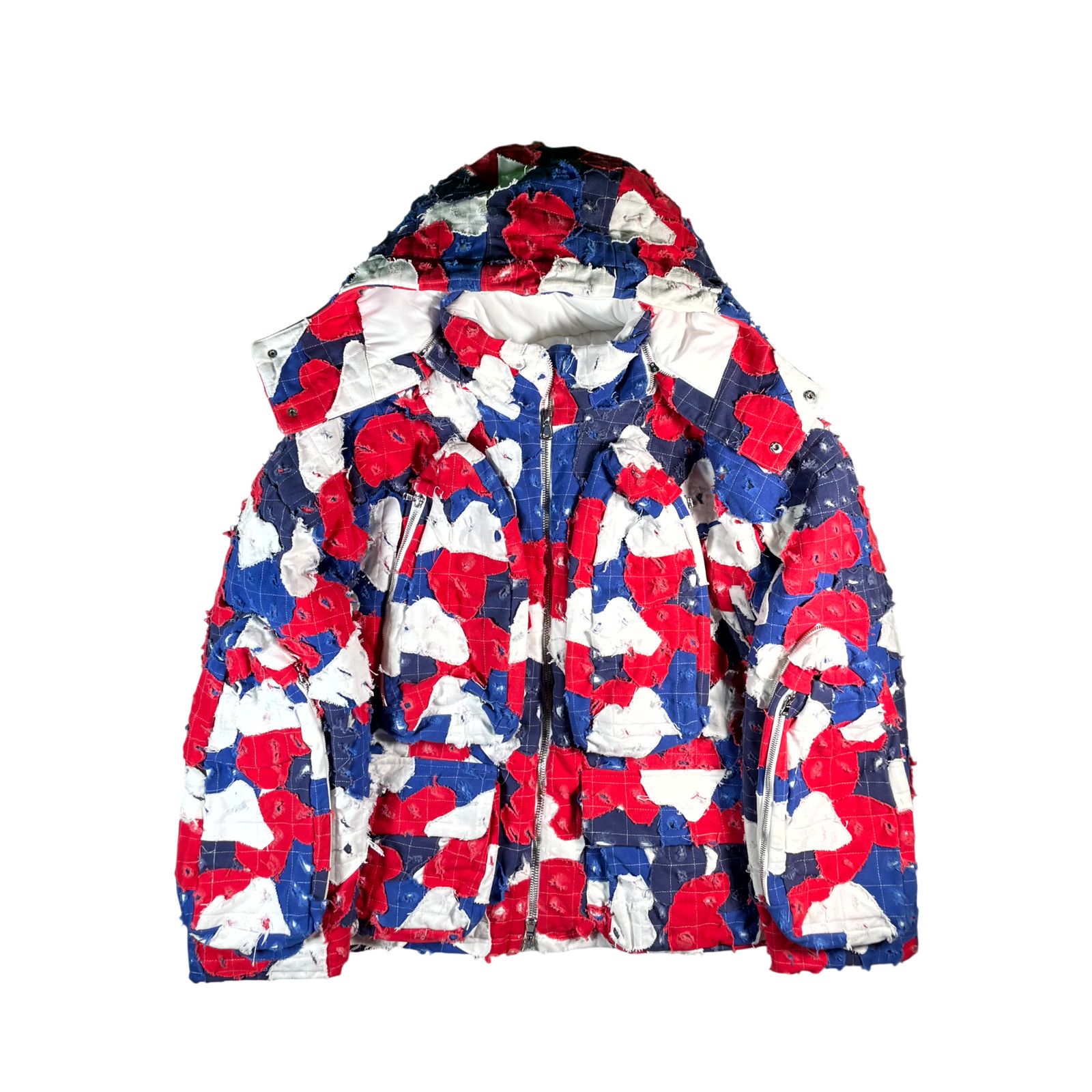Who Decides War WDW Glory Distressed Parka RWB Jacket Size US XL / EU 56 / 4 - 1 Thumbnail