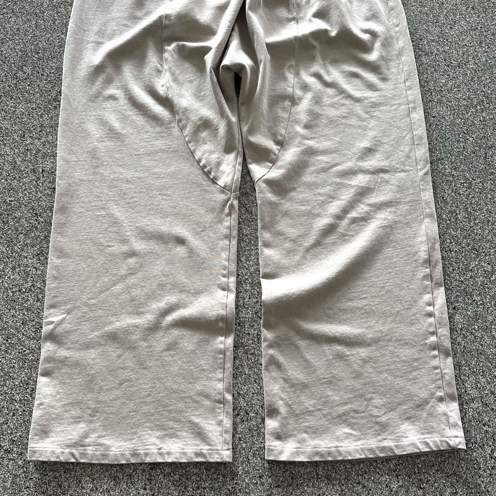 Zara Zara Pants Womens M Elastic Waist Pull On Flowy Wide-Leg Beige Size 29" - 3 Thumbnail