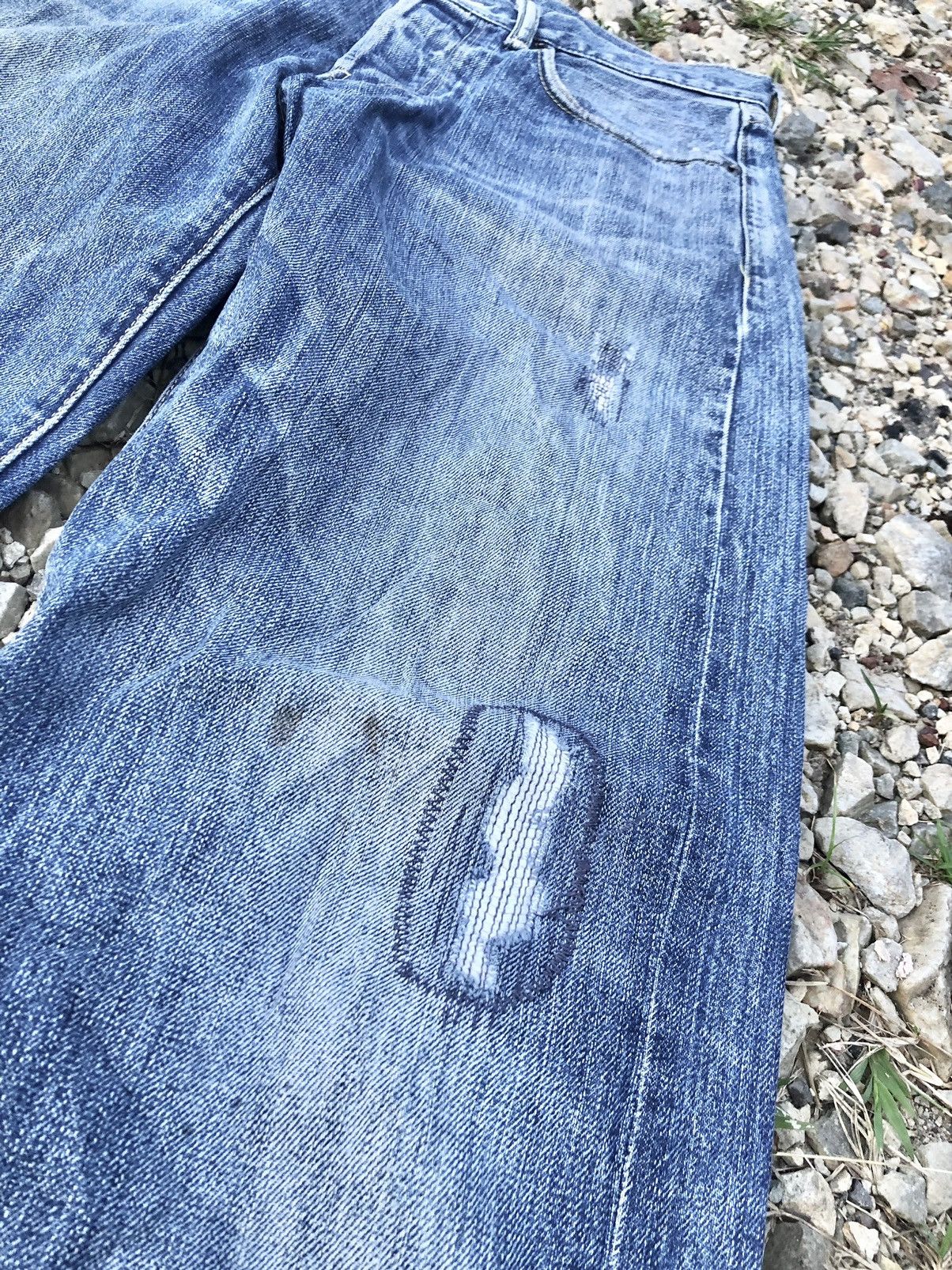 United Arrows SELVEDGE DISTRESSED DENIM BY GREEN LABEL Size US 31 - 5 Thumbnail
