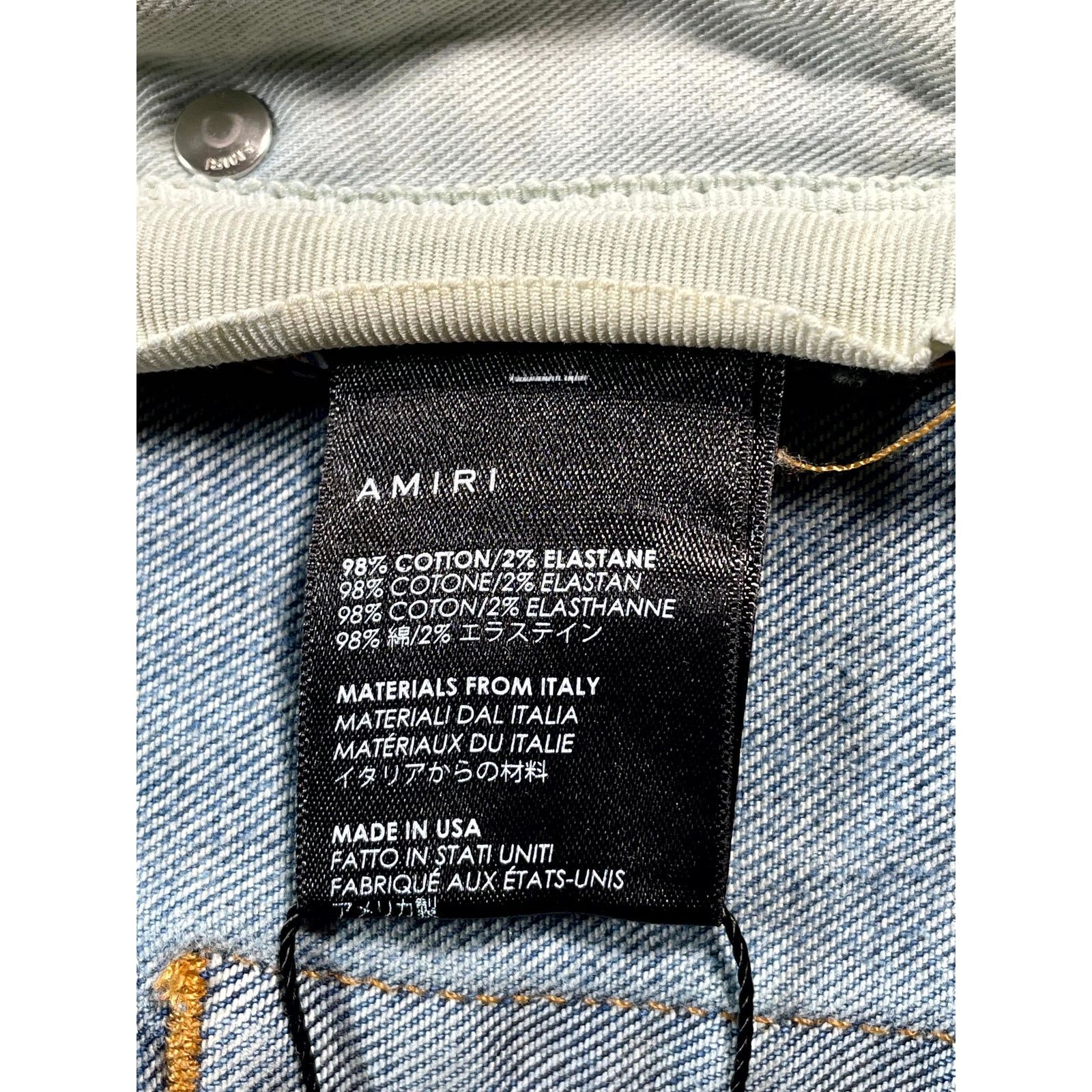 Amiri Amiri Acid Patch MX1 Light Wash Jeans Size US 38 / EU 54 - 6 Thumbnail