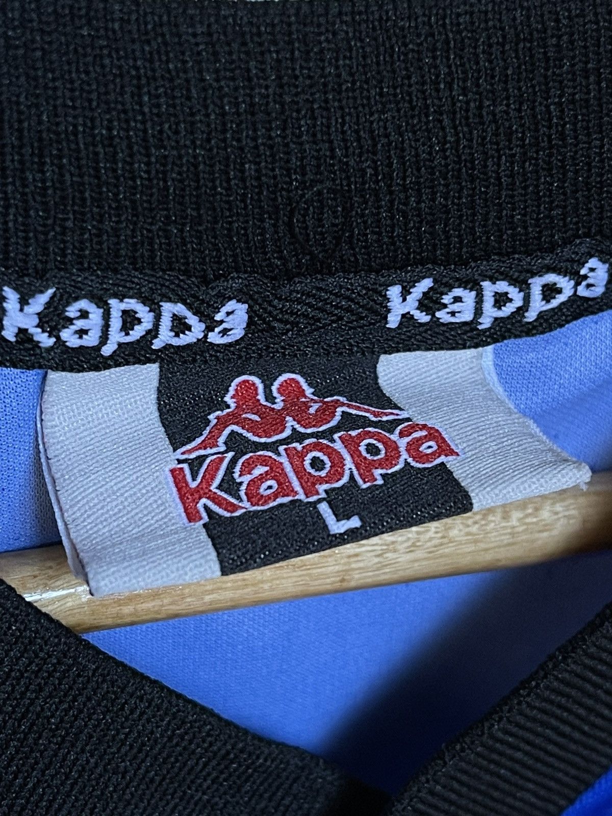 Kappa Vintage Kappa Jersey 90s Center logo Template Size US L / EU 52-54 / 3 - 3 Thumbnail