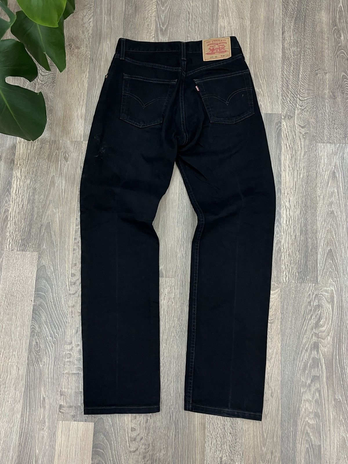 Vintage Vintage Man’s Levi’s 590 Black Denim Jeans | Grailed