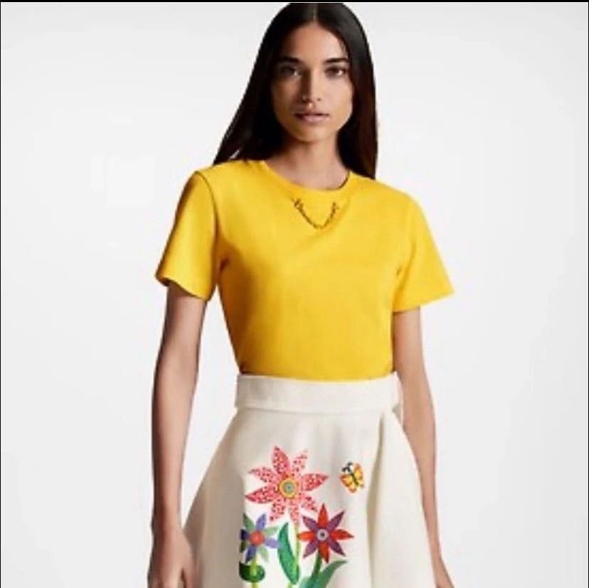 Louis Vuitton Louis Vuitton Yellow Casual Short Sleeve T-Shirt K26WX Size S / US 4 / IT 40 - 8 Thumbnail