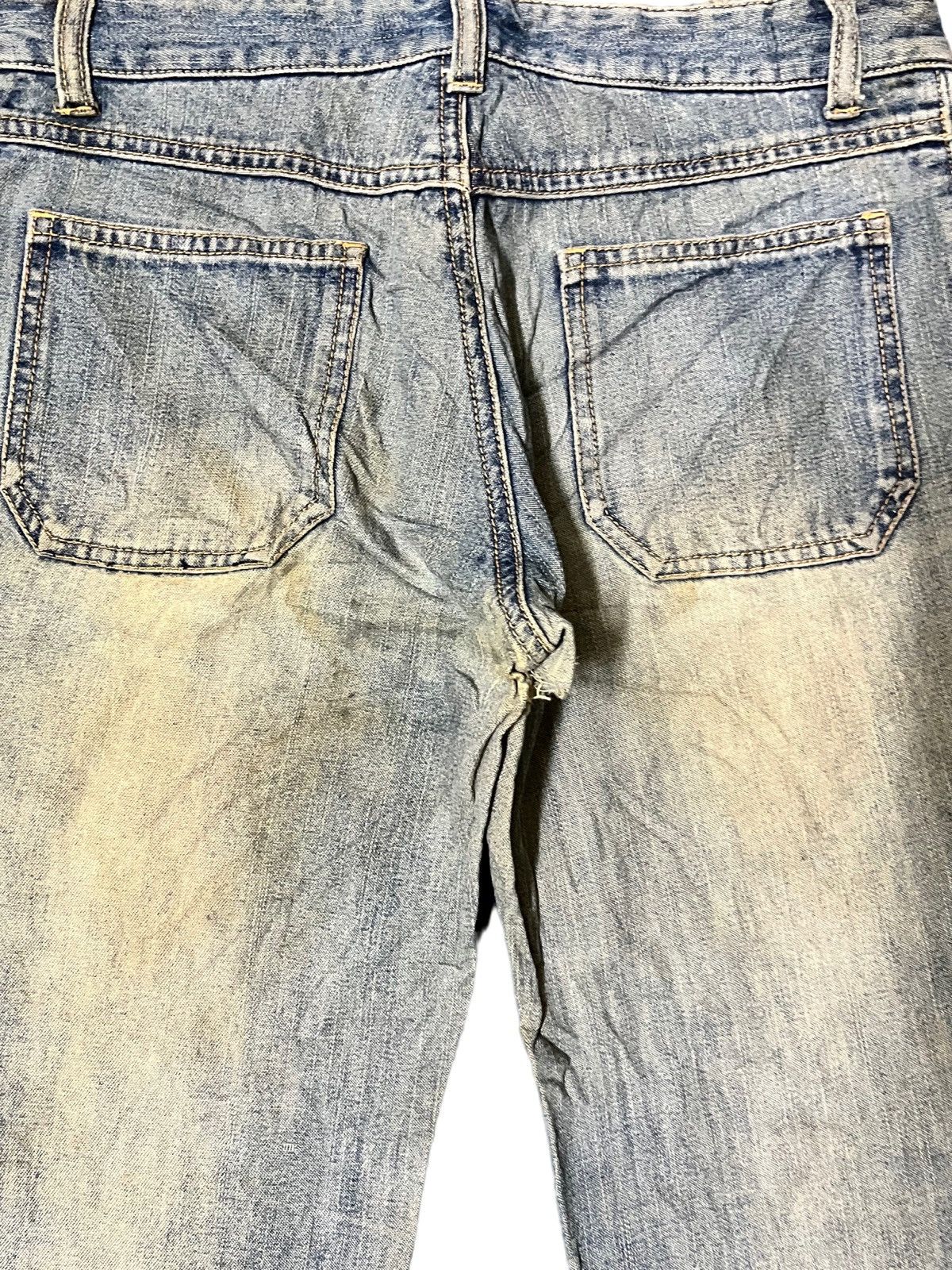 Japanese Brand Vintage Jouer Aux Éches Mudwash Flare Bush Pants Size 29" - 7 Thumbnail