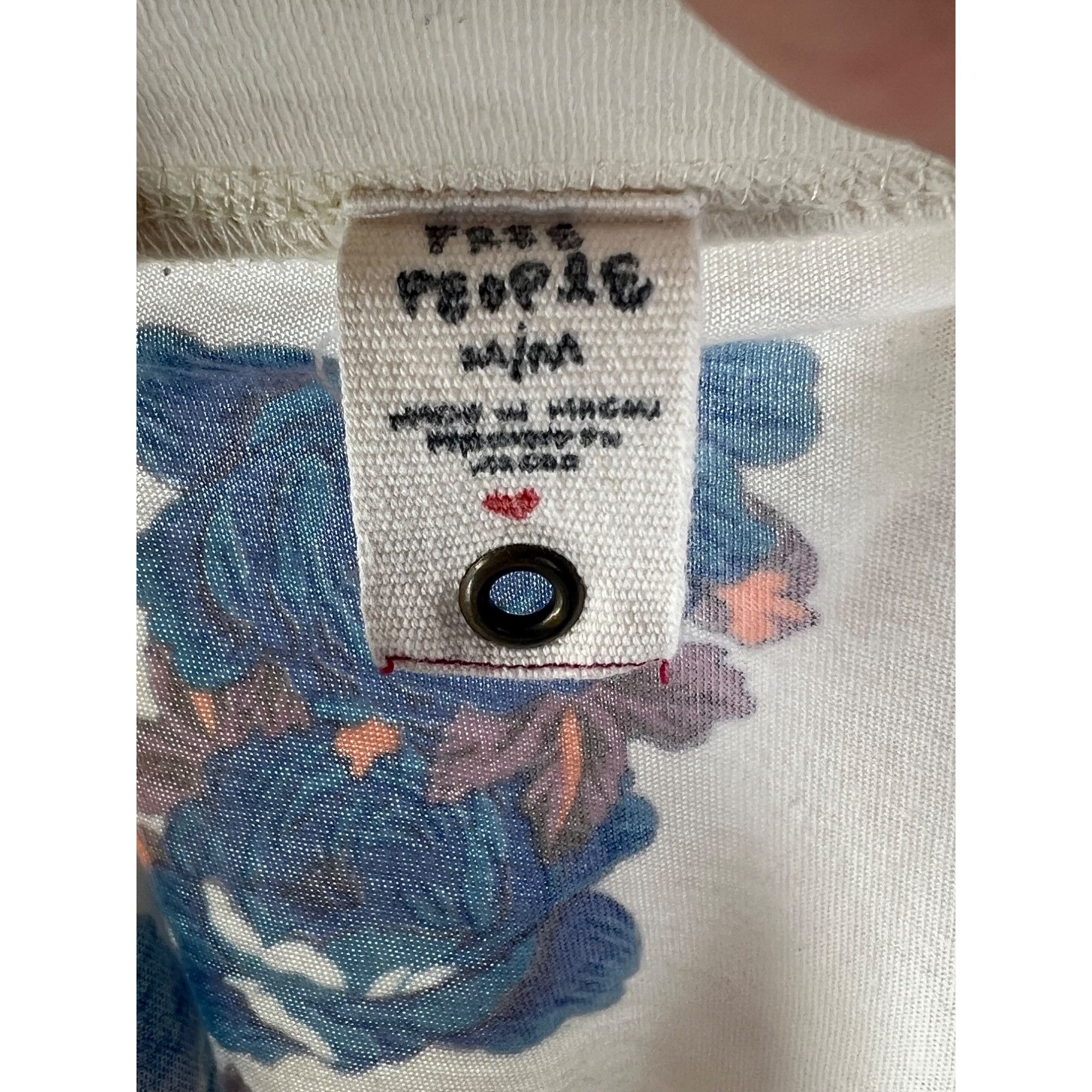 Free People RARE VTG Free People Floral Crochet-Lace Shoulder Tunic Top Size S / US 4 / IT 40 - 11 Thumbnail