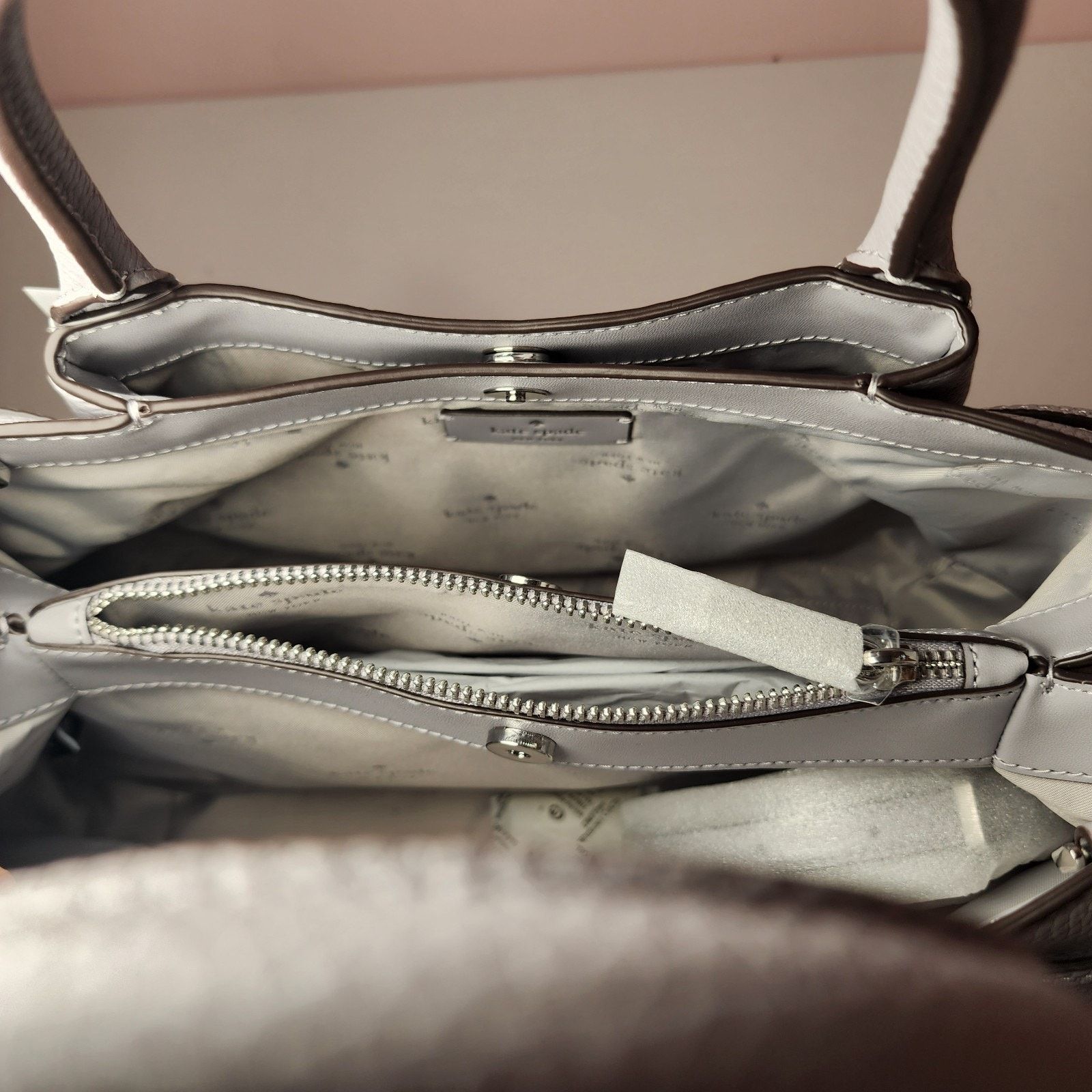 Kate Spade NWT KATE SPADE K8134 DUMPLING LARGE SATCHEL Mountain Grey Size ONE SIZE - 6 Thumbnail