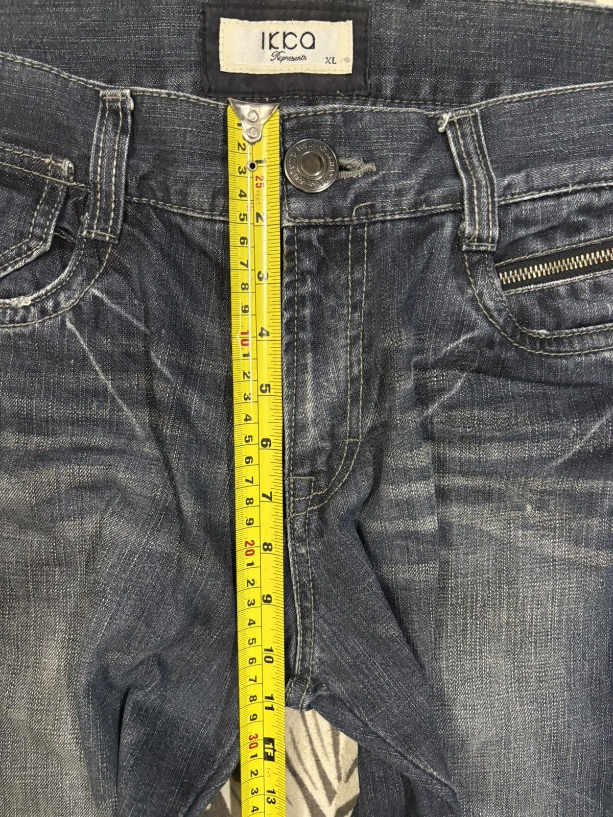 Japanese Brand Vintage Japanese Brand Dark Blue Wash Loose Distressed Jeans Size US 34 / EU 50 - 12 Thumbnail
