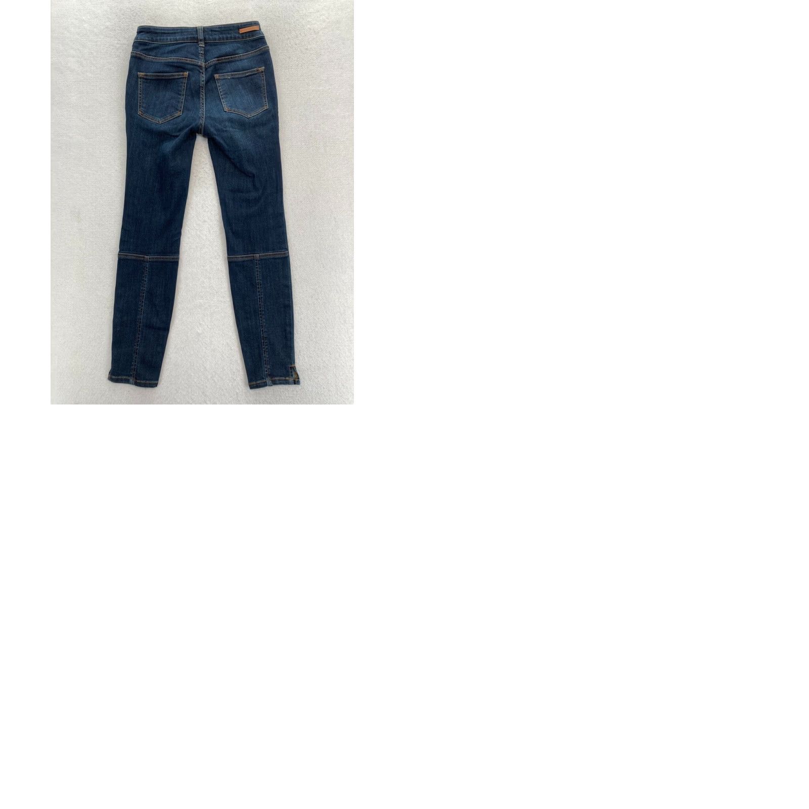Vintage Pilcro and the Letterpress Jeans Women 26 High Rise Denim Legging Mid Rise Stretch Slim Pockets Blue 26 Inseam 26 Vintage No Rise Mid Size 42" / US 20 - 9 Thumbnail