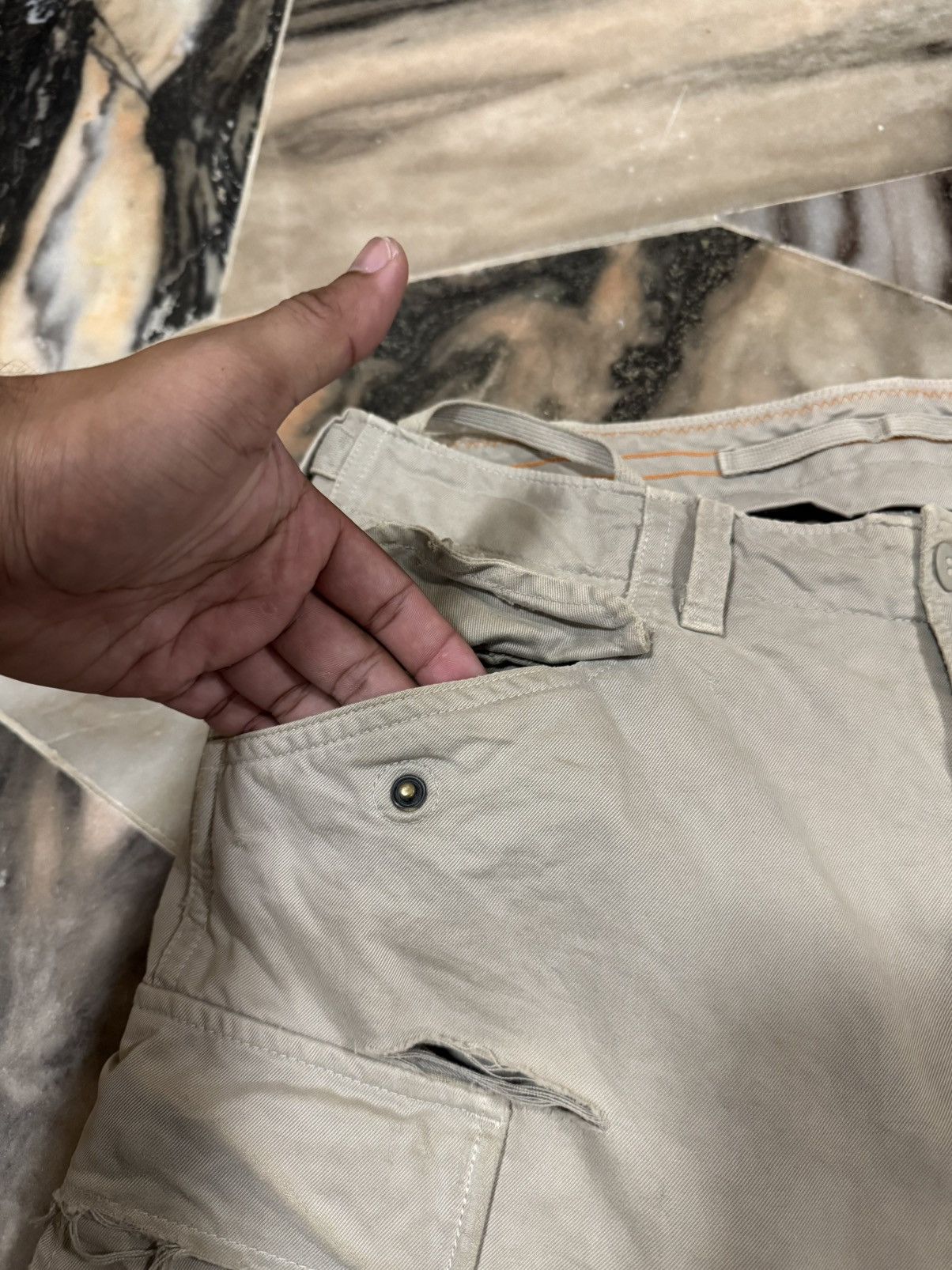 Mason's Vintage 60s Masons Medical Battalion Pure Cargo Pants Size US 32 / EU 48 - 7 Thumbnail